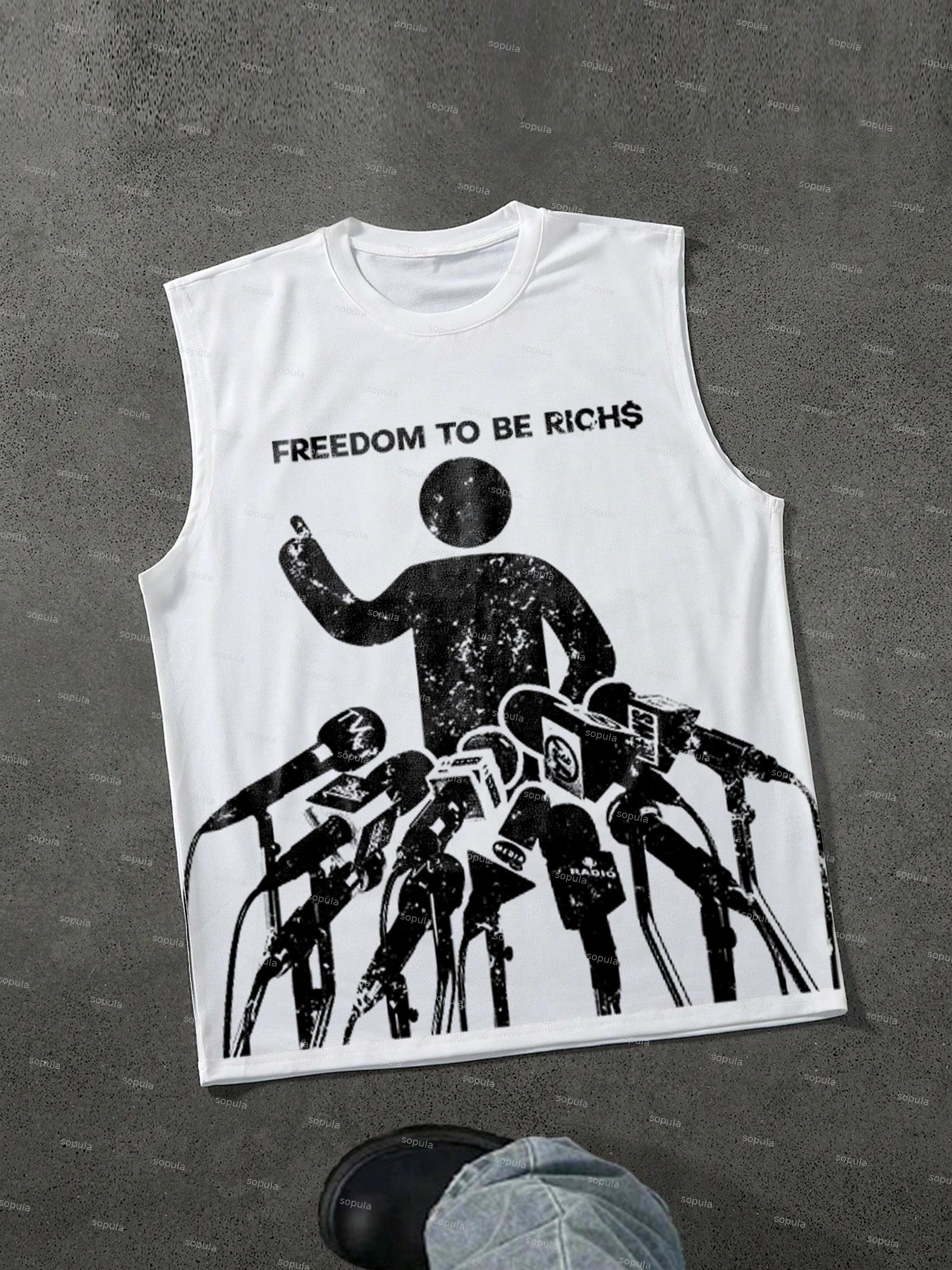 Freedom To Be Richs Vintage Graphic Tank Top Product Image
