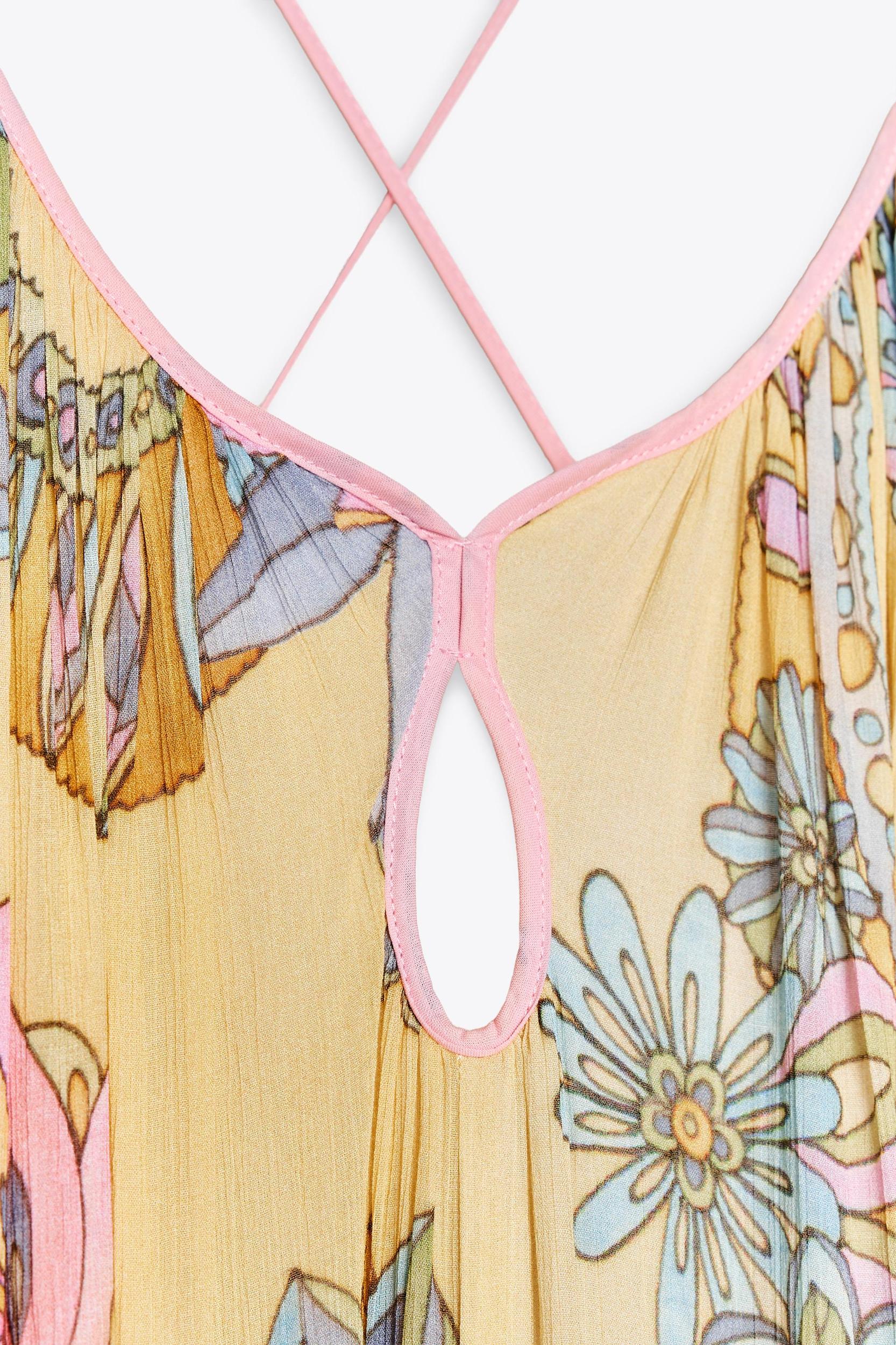 FLORAL PRINT DRESS ZW COLLECTION Product Image