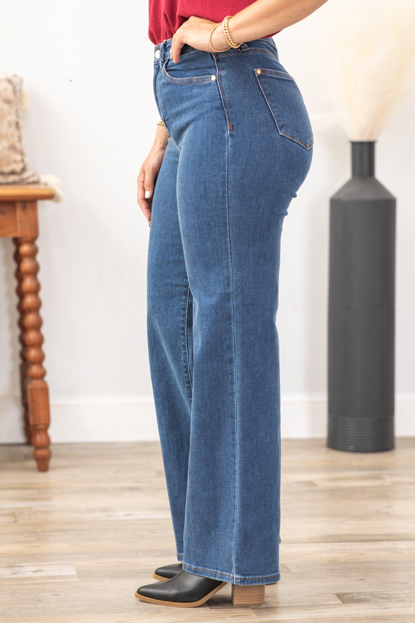 Medium Wash Vintage Wide Leg Jean Product Image