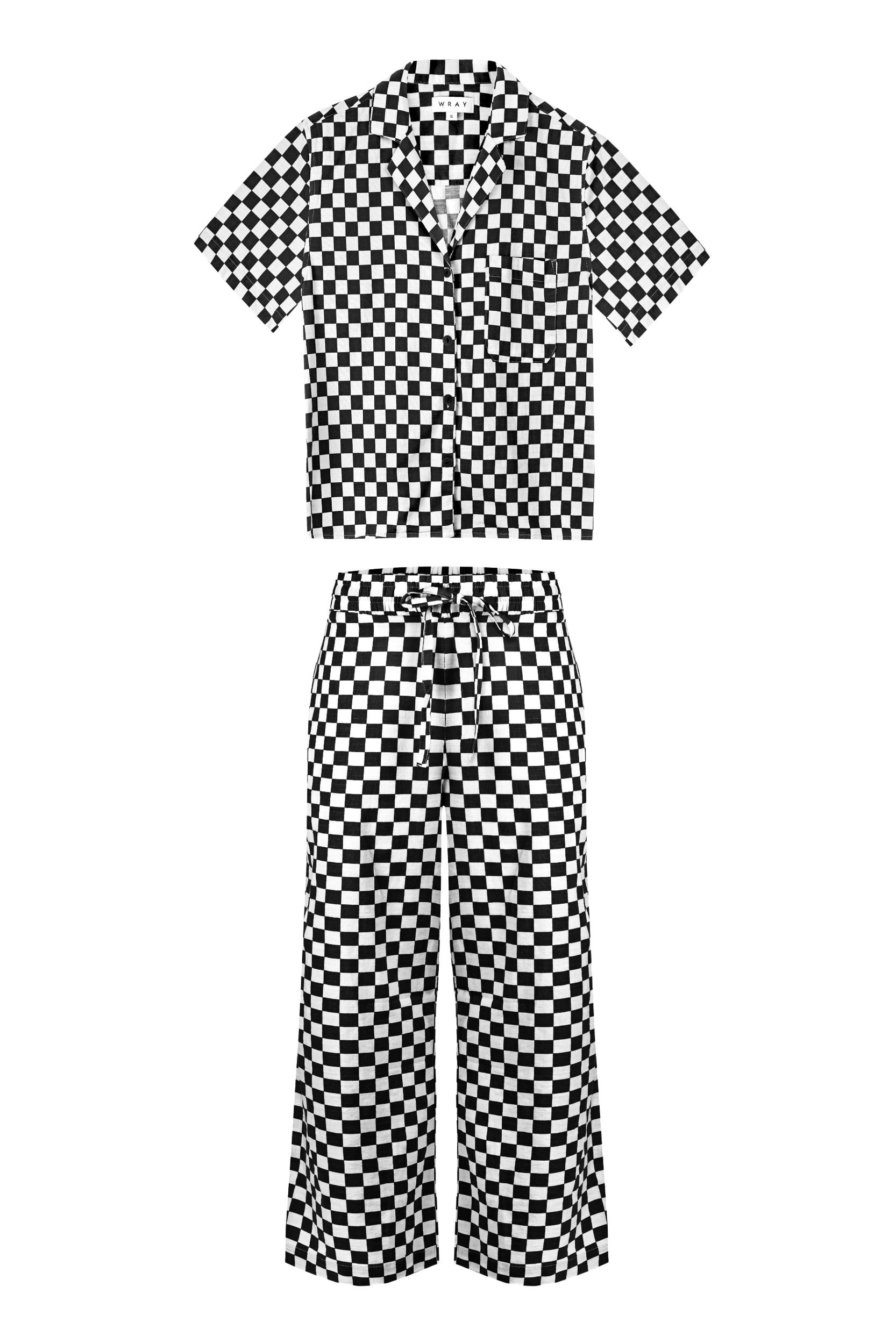 Archive | Lounge Top - Black Check Product Image