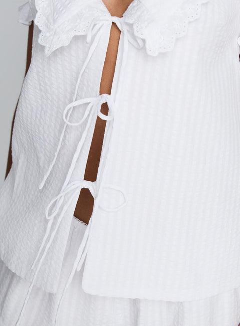 Eternal Sun Collared Set White Product Image