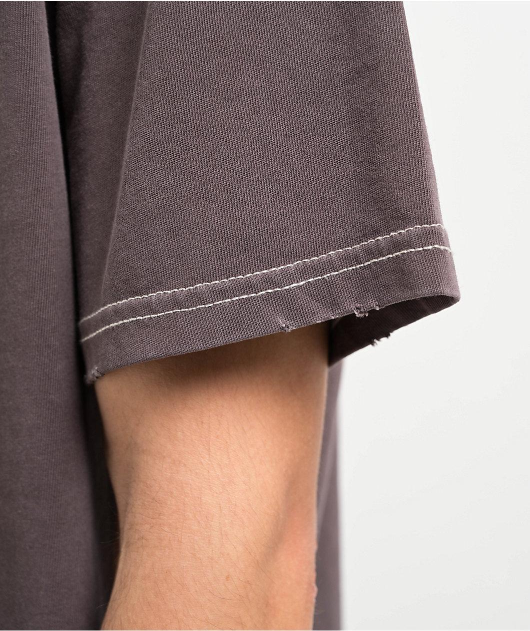 Empyre Throne Charcoal Grey Knit T-Shirt Product Image