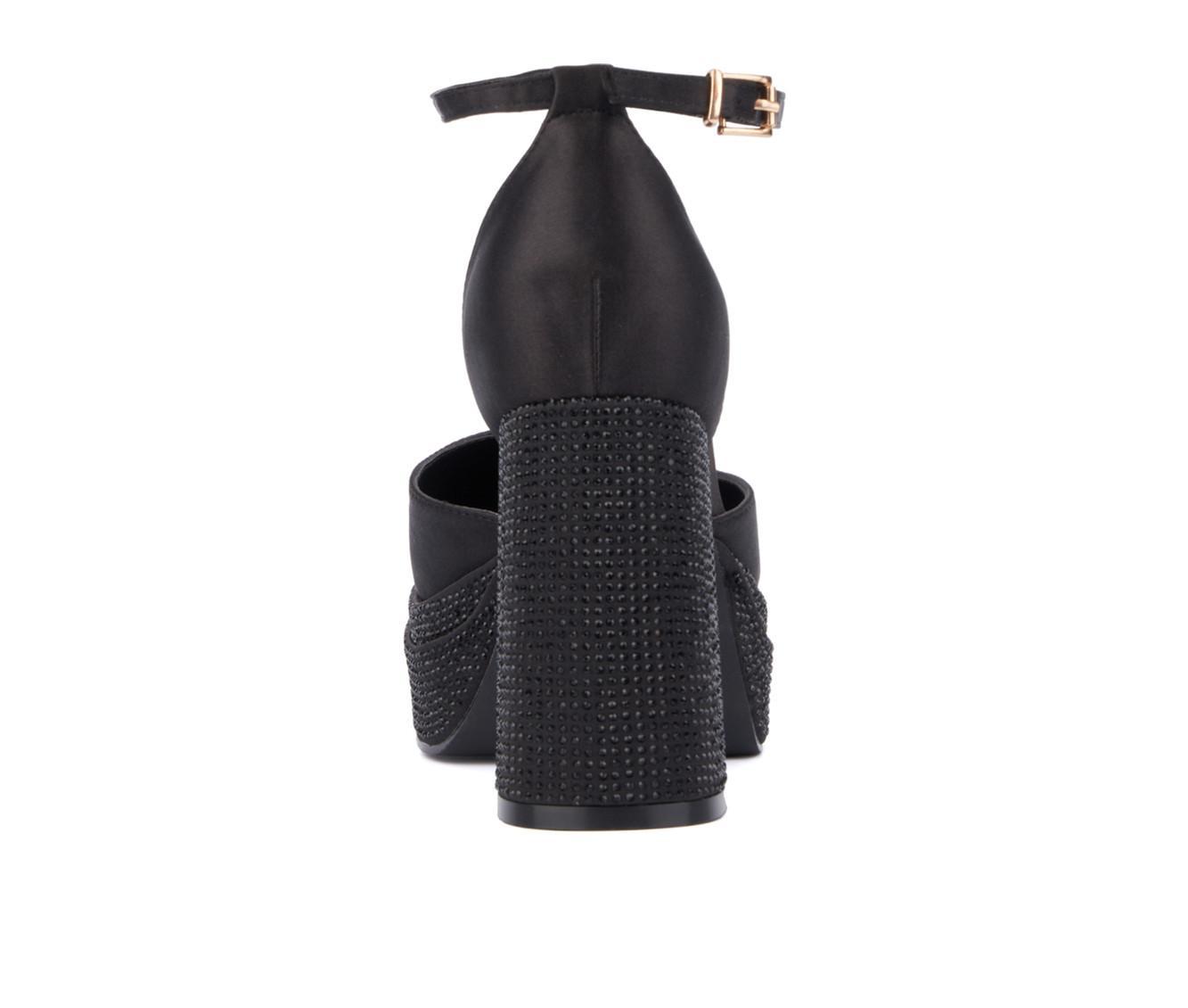 Women's Fashion to Figure Martine 2 Gemmed Wide Width Platform Pumps Product Image