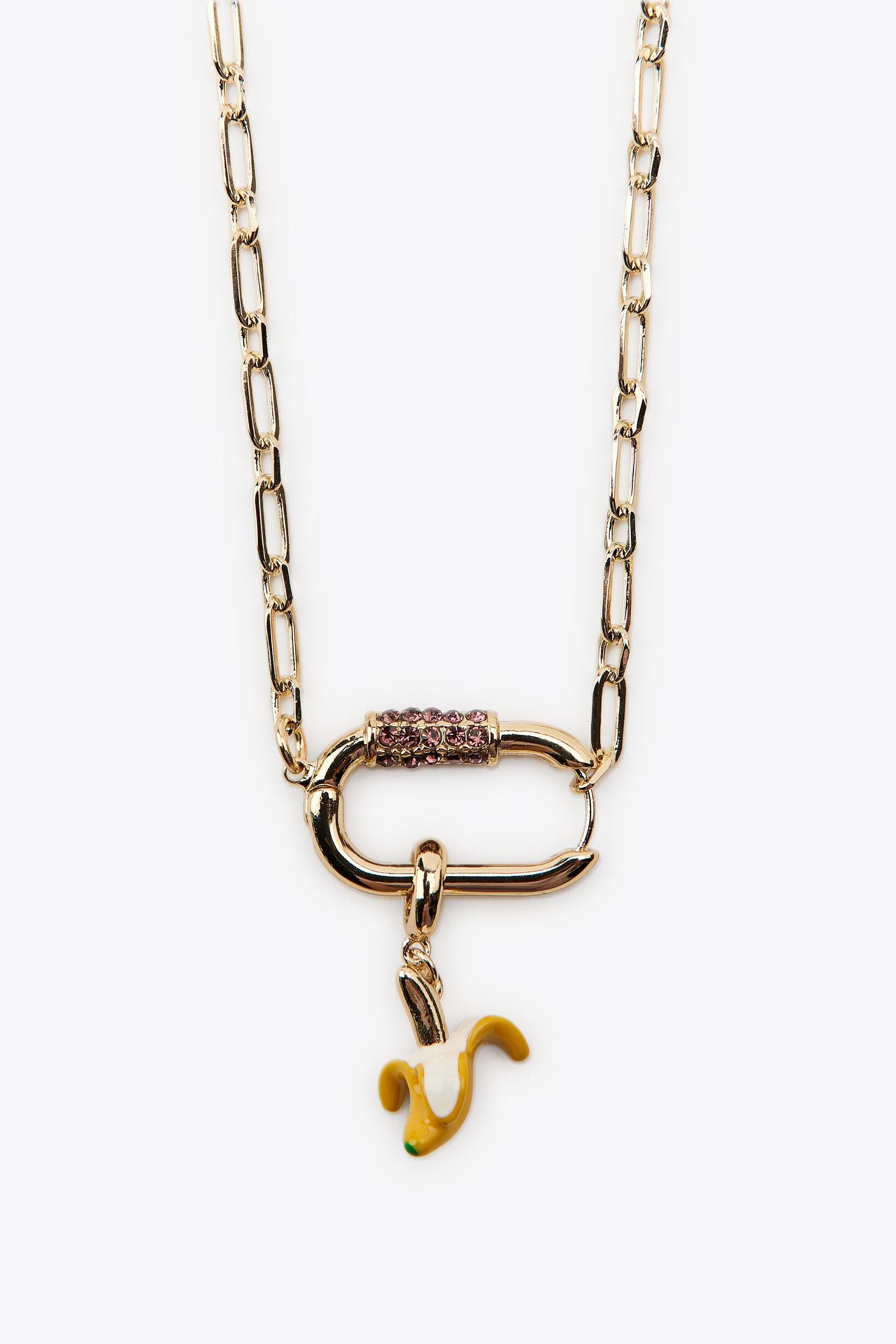 PACK OF 2 METAL CHARM NECKLACES Product Image