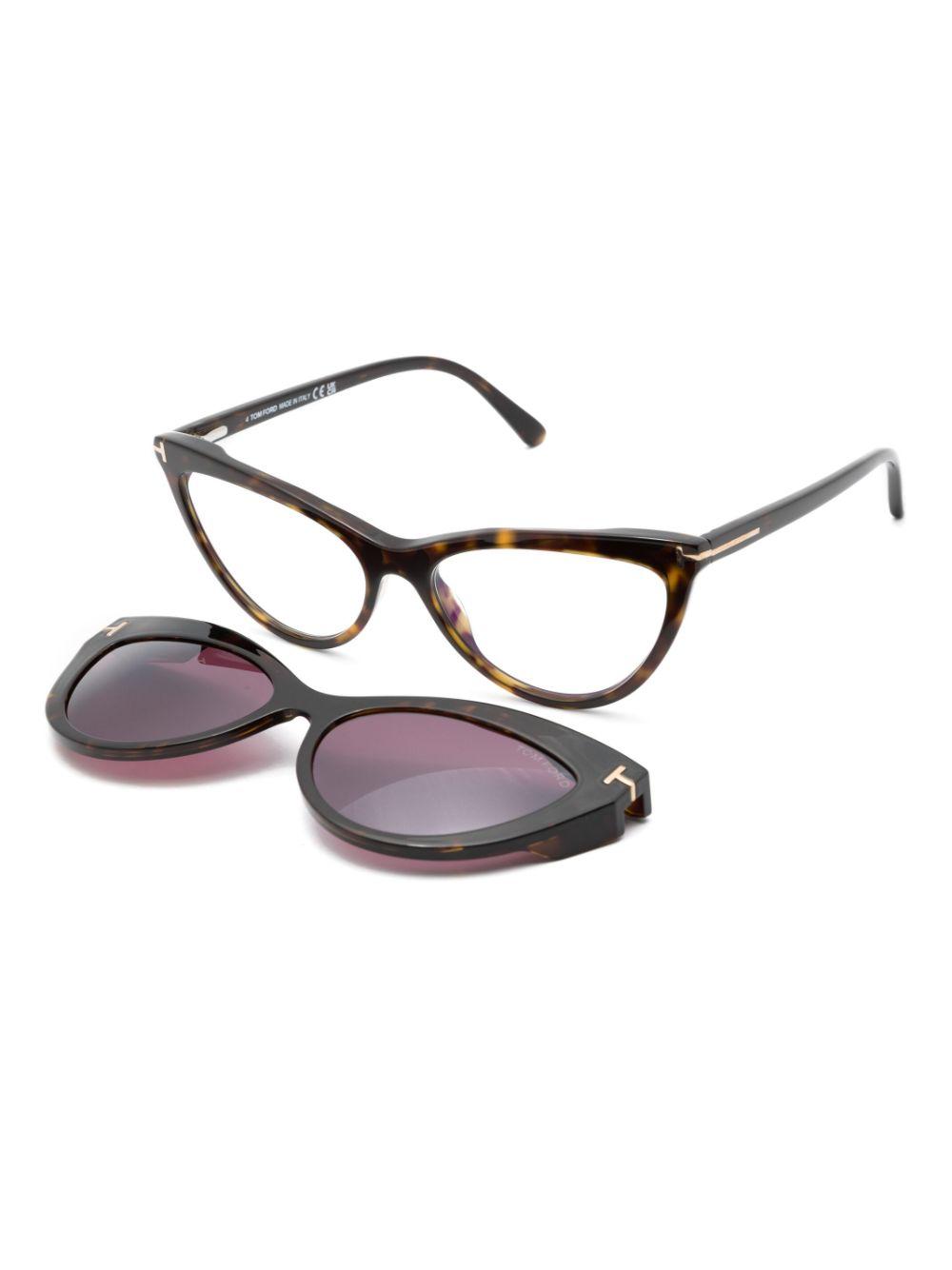 cat-eye double-frame sunglasses  Product Image