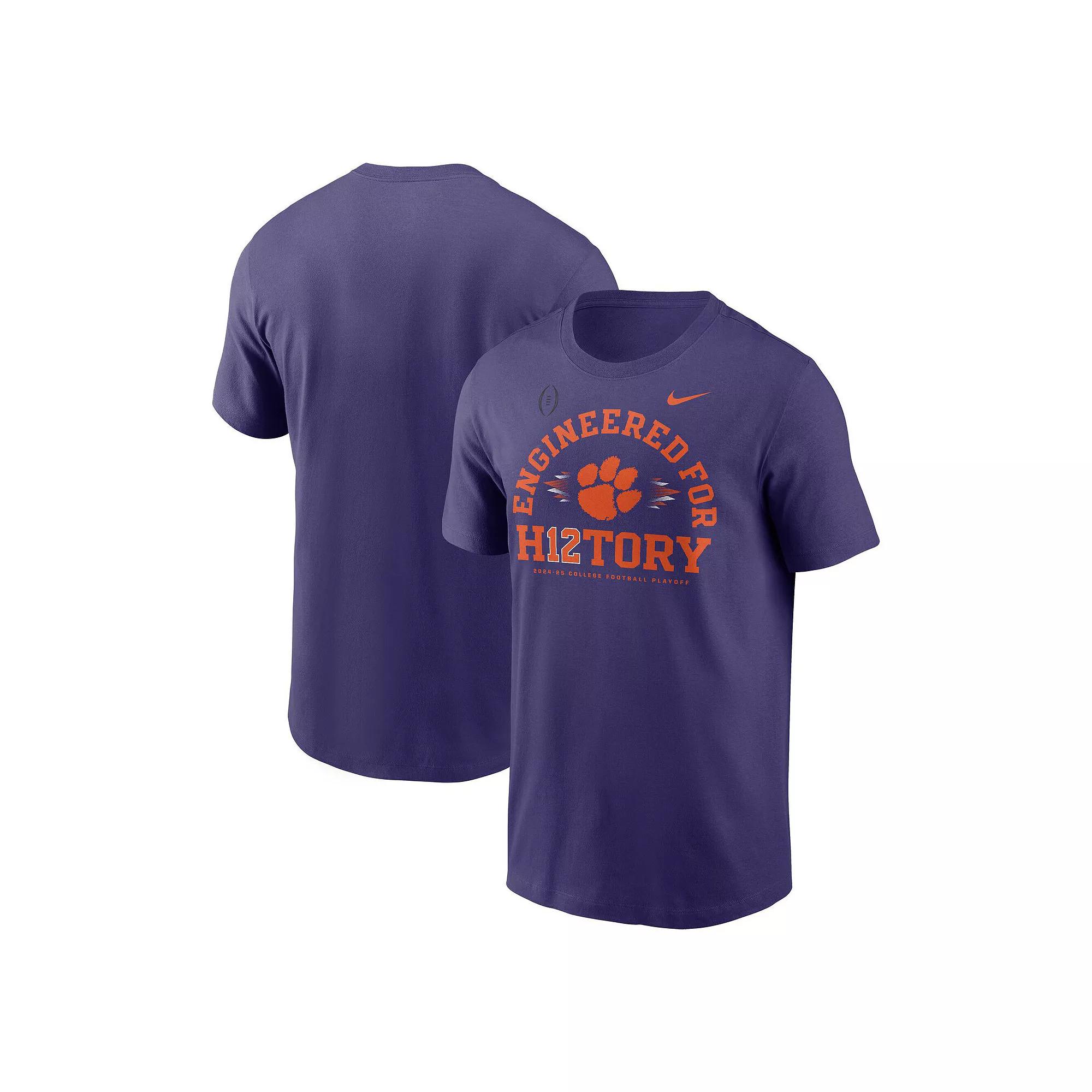 Men's Nike Purple Clemson Tigers 2024 College Football Playoff Engineered for History T-Shirt, Size: Medium Product Image