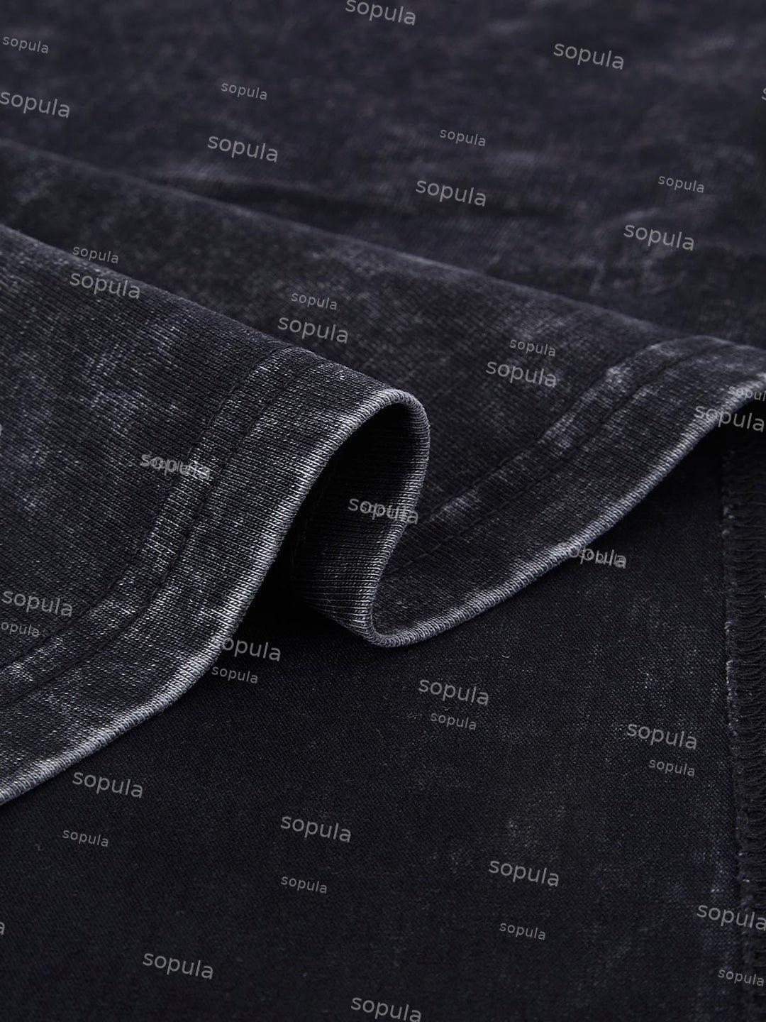 Men's Vintage Child With Thorns Graphic Acid Wash T-shirt Product Image