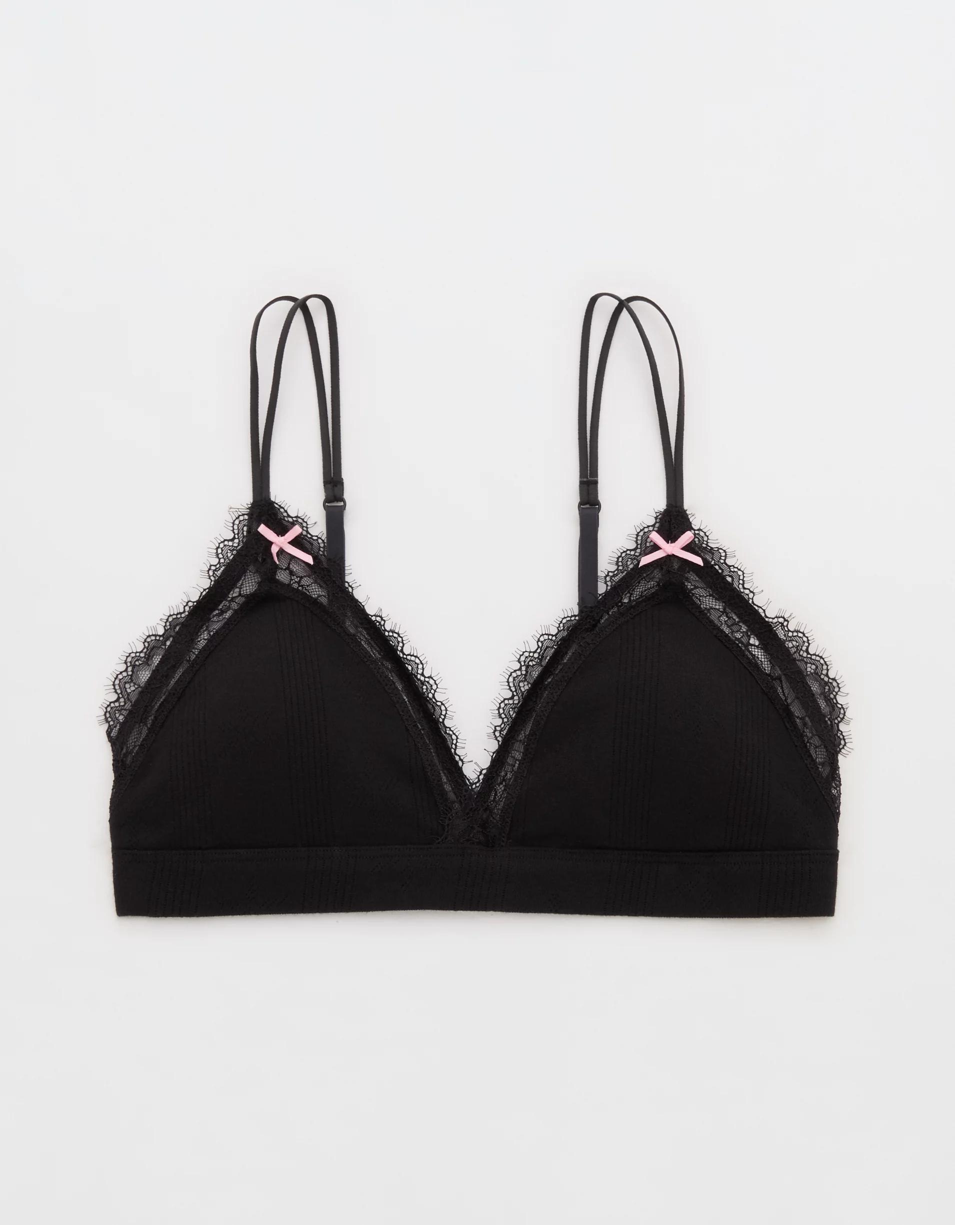 Superchill Pointelle Padded Triangle Bralette Product Image