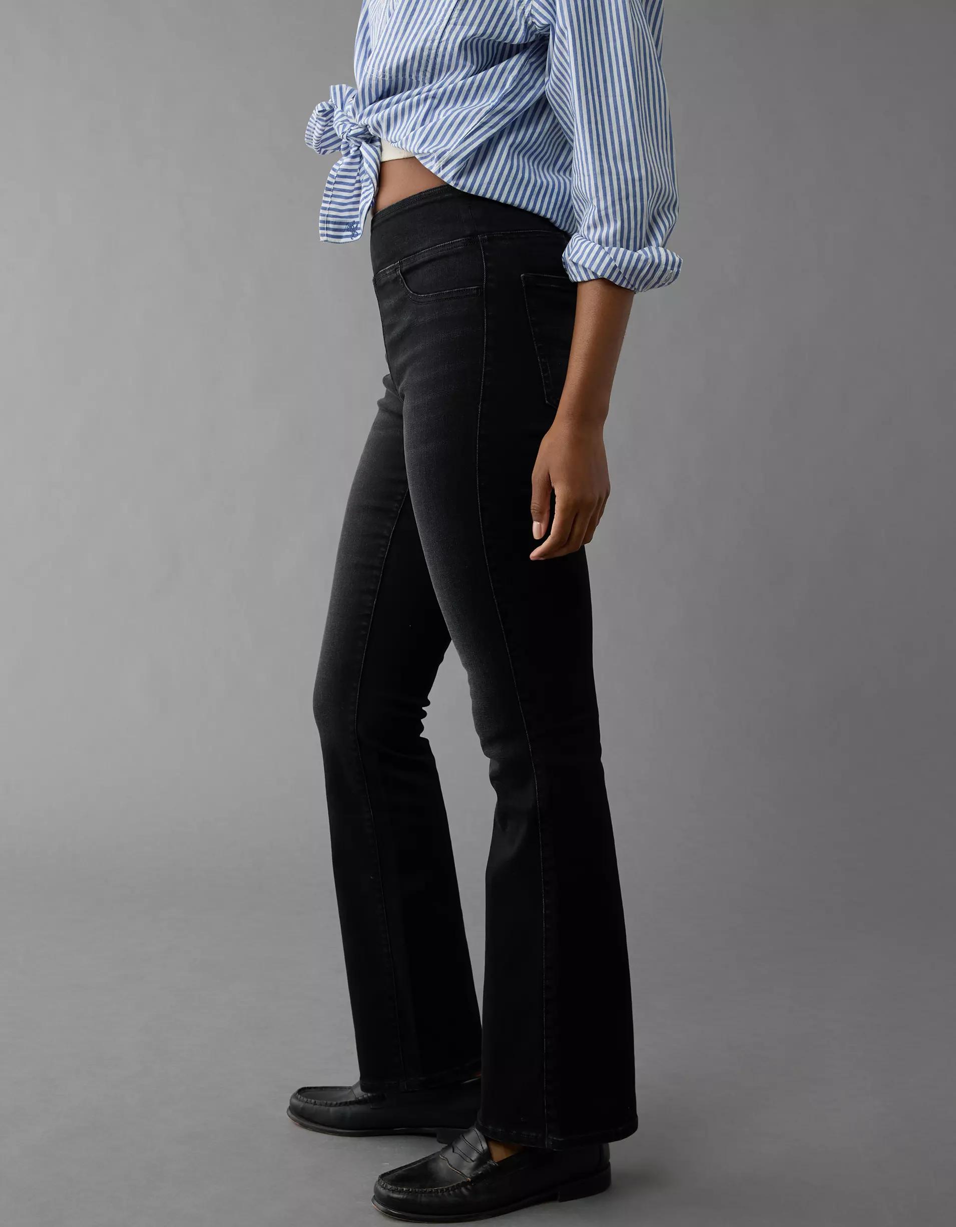 AE Luxe Pull-On High-Waisted Kick Bootcut Jean Product Image