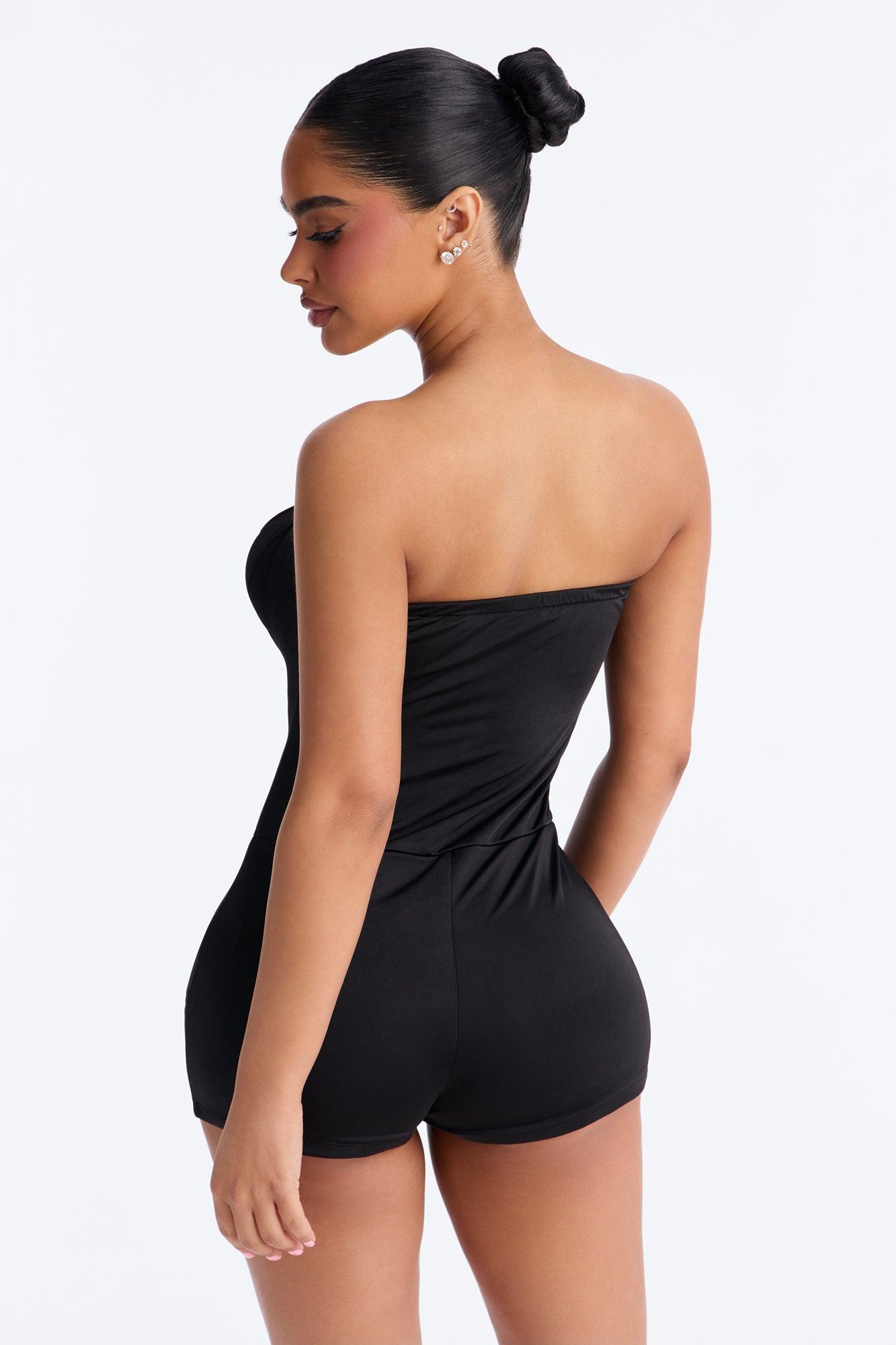 Night In The Club Micro Romper - Black Female Product Image