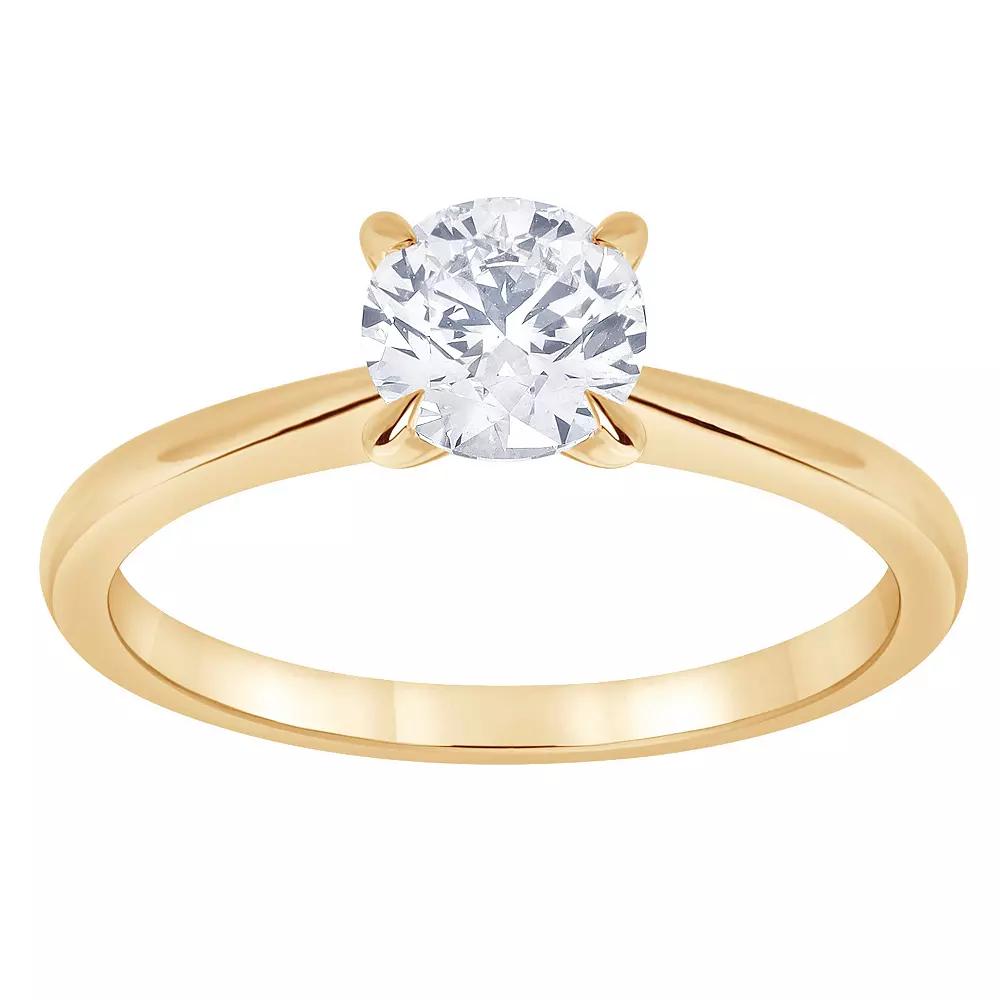 Diamond Brilliance 14k Gold 1 Carat T.W. Lab-Grown Diamond Solitaire Engagement Ring, Women's, Size: 7 Product Image