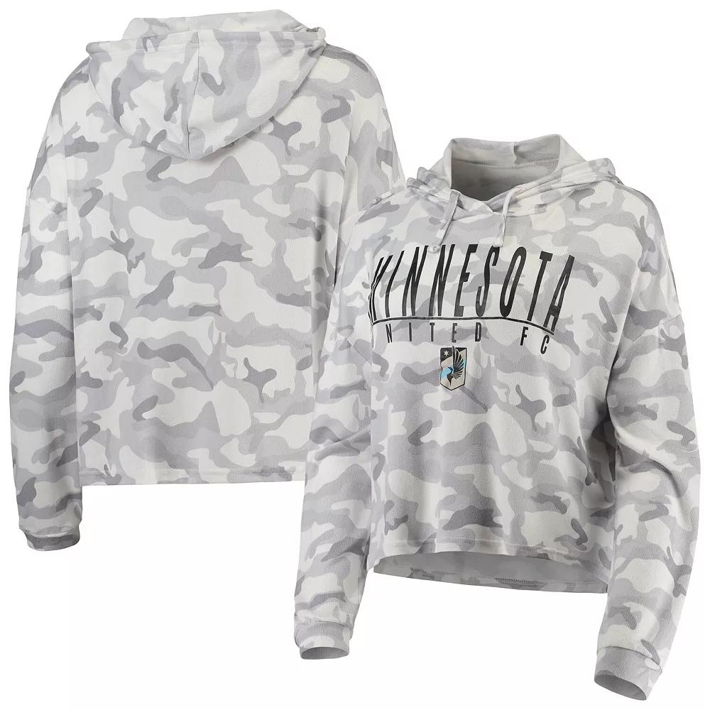 Women's Concepts Sport Gray Minnesota United FC Composite Hoodie T-Shirt,  Product Image