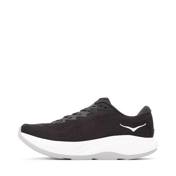 Womens HOKA Rincon 4 Athletic Shoe - Black / White Product Image