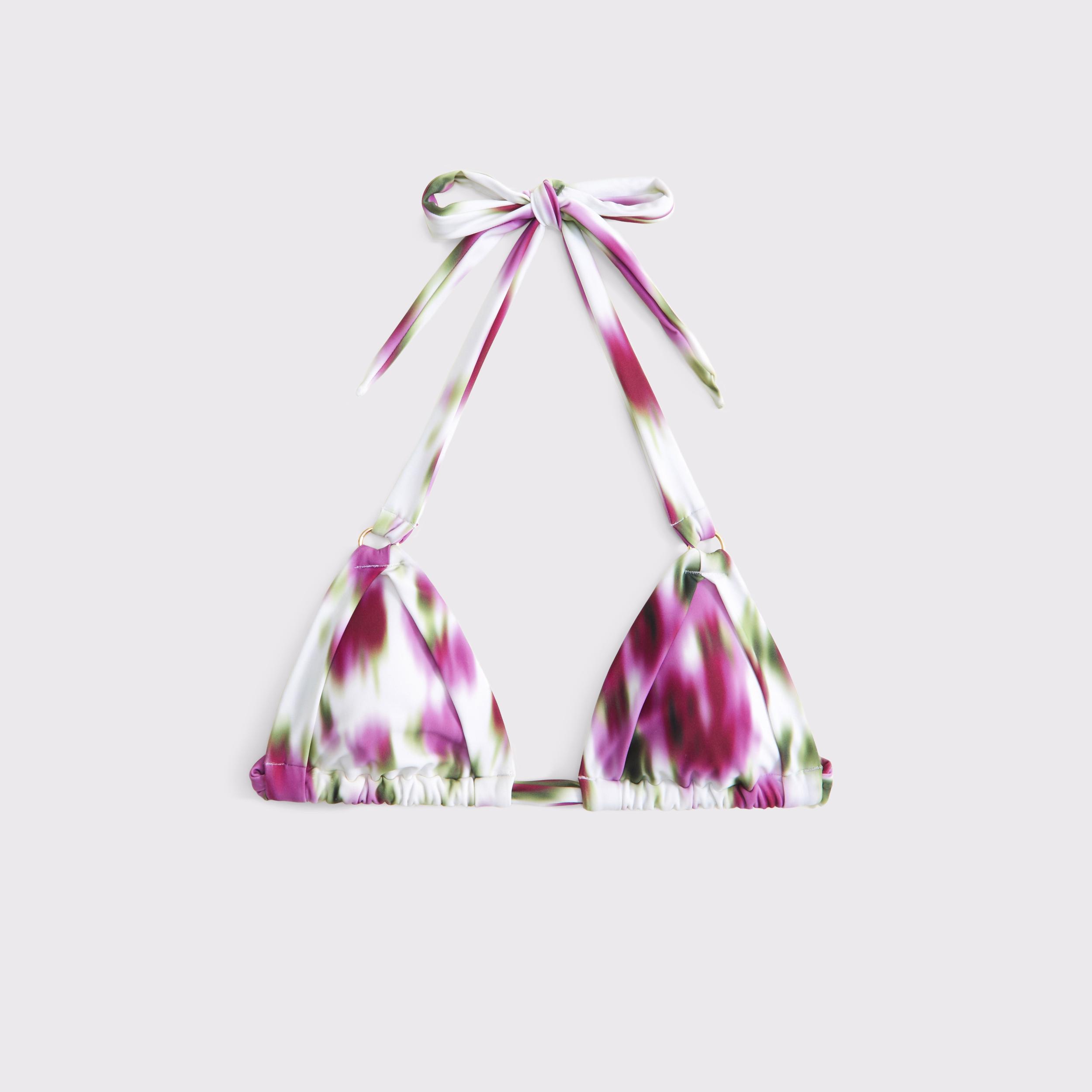 O-Ring Halter Triangle Bikini Top Product Image