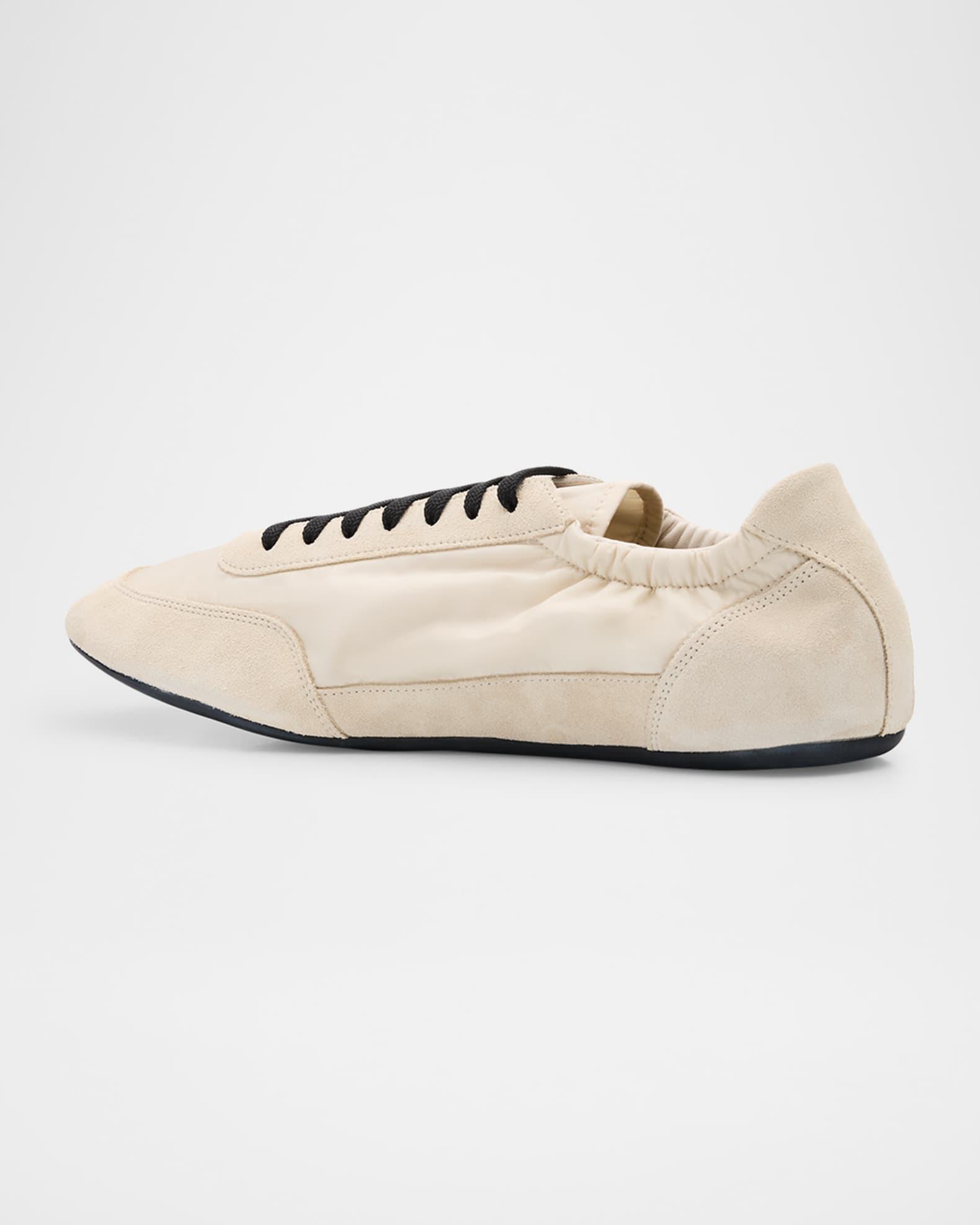 Men's Collapse Nylon and Suede Low-Top Sneakers Product Image