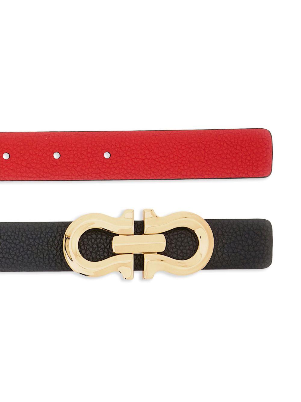 Gancini reversible leather belt  Product Image