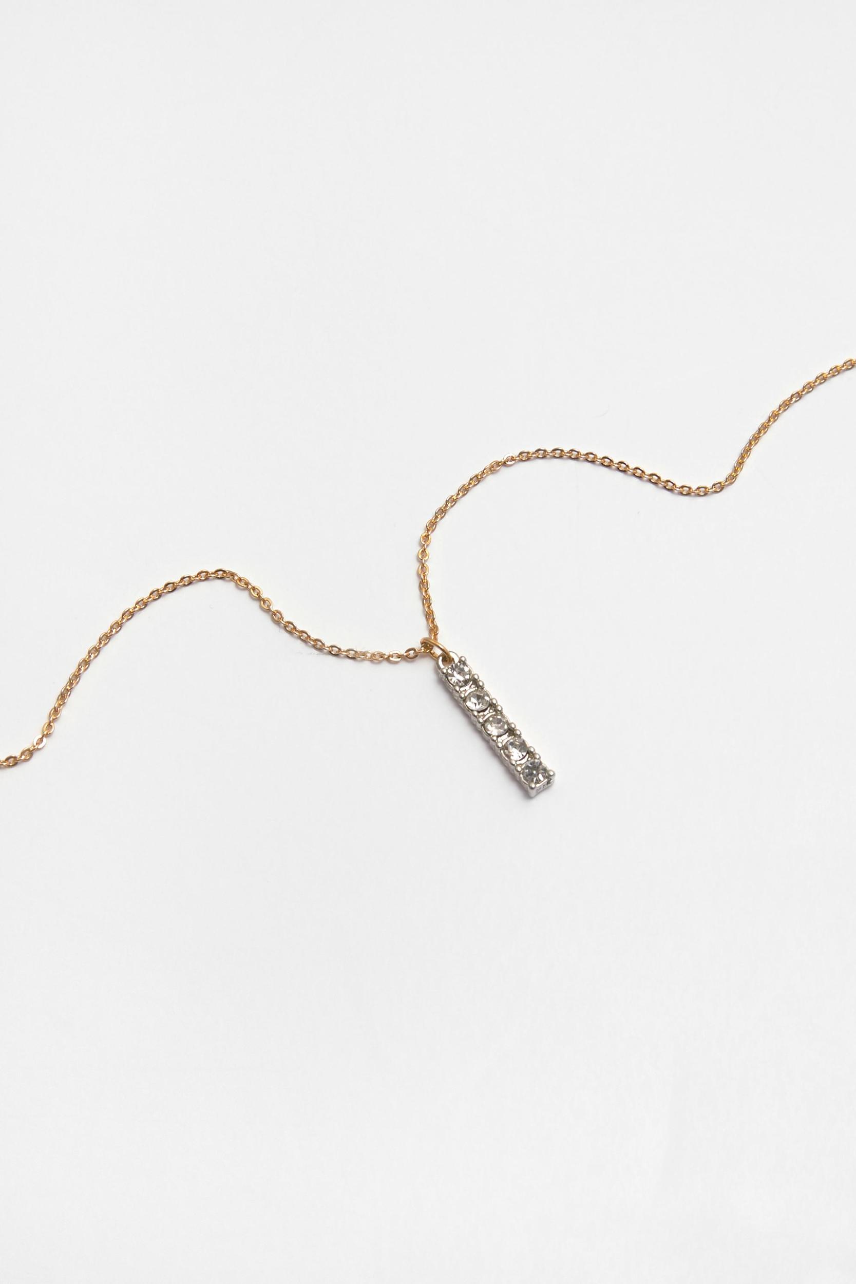 Chain necklace with rhinestones Product Image