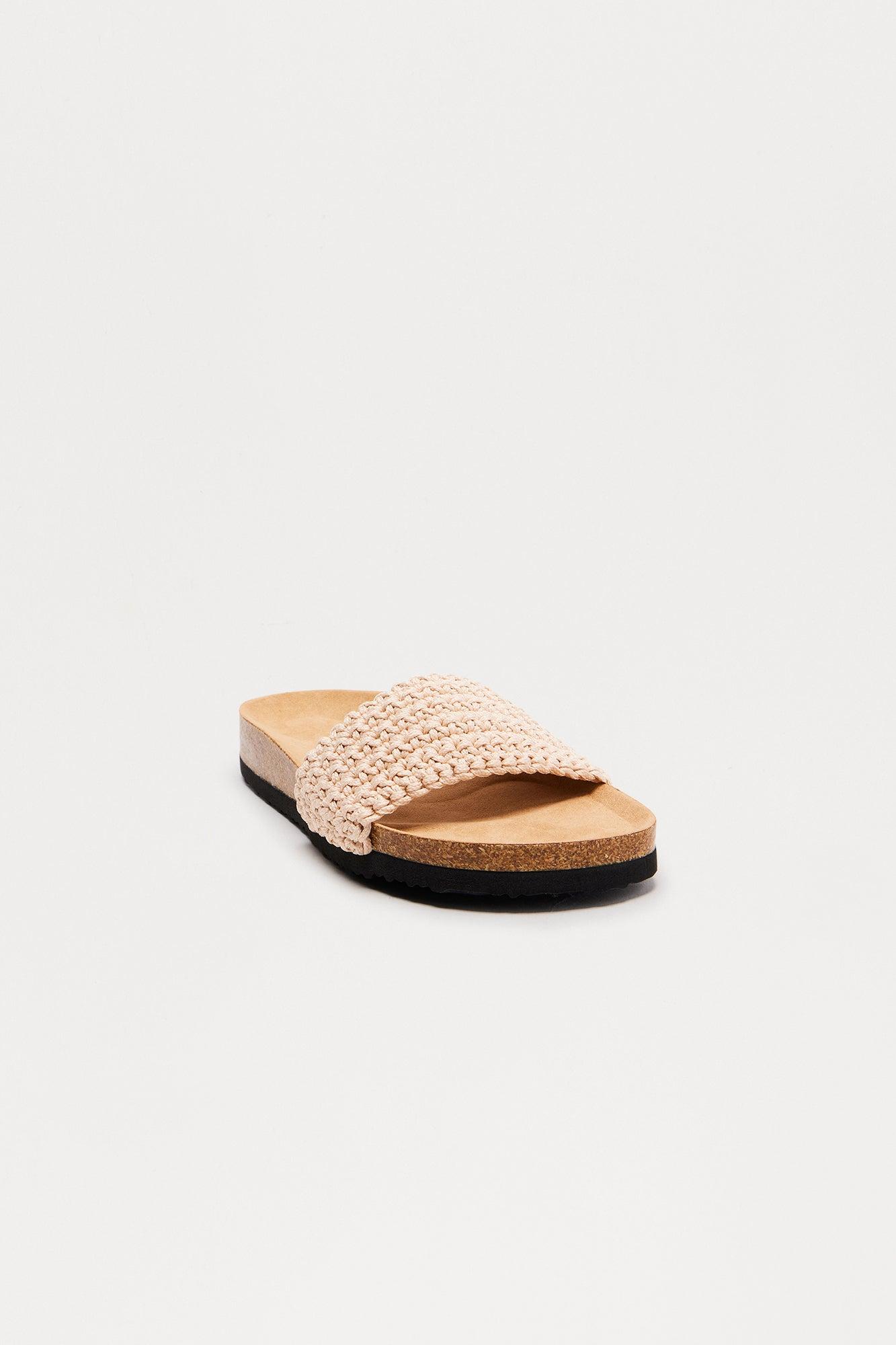 Florida Crochet Sandals - Beige Female Product Image