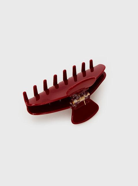 Caterina Hair Clip Red Product Image
