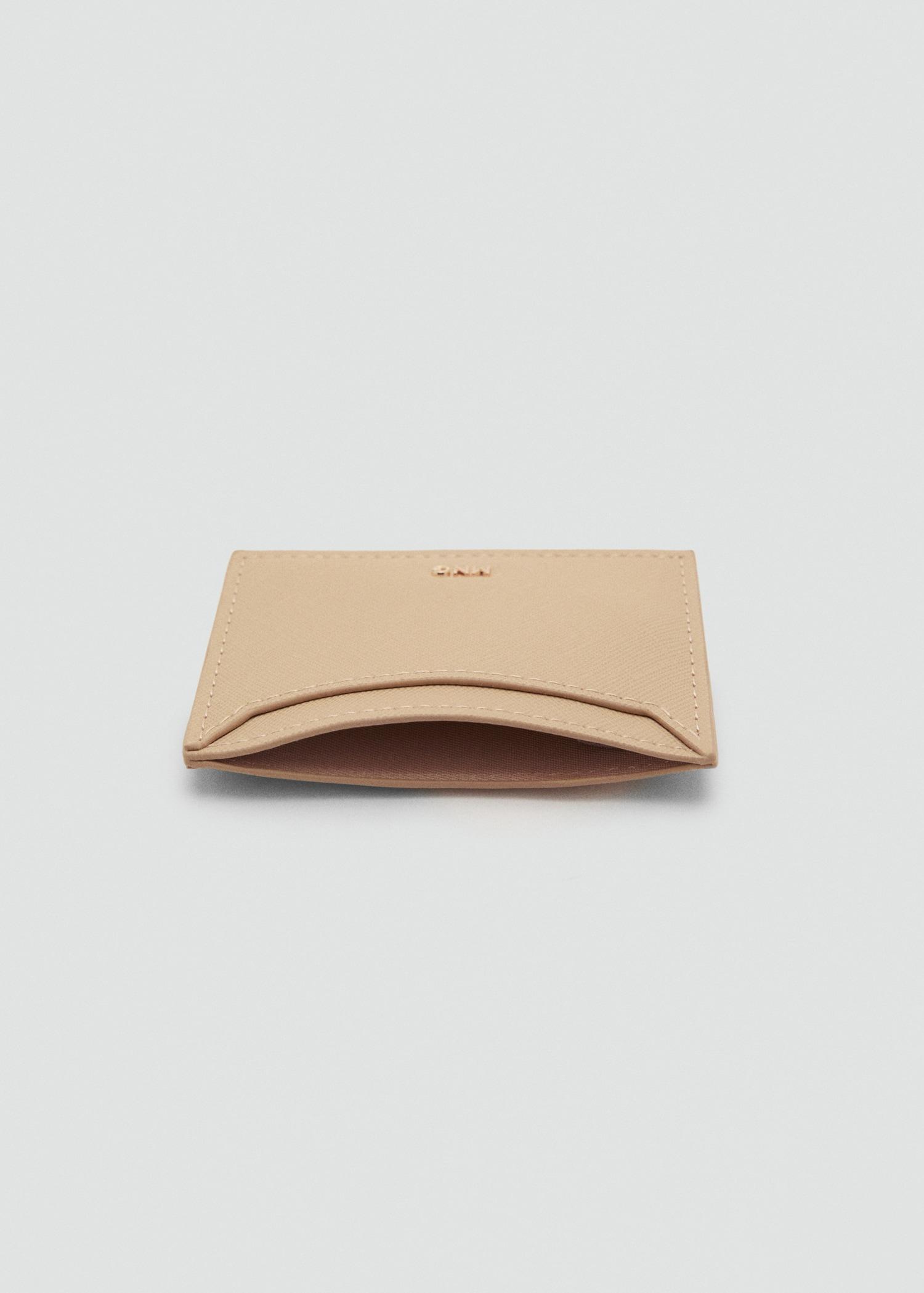 Saffiano-effect cardholder - Women | MANGO USA Product Image