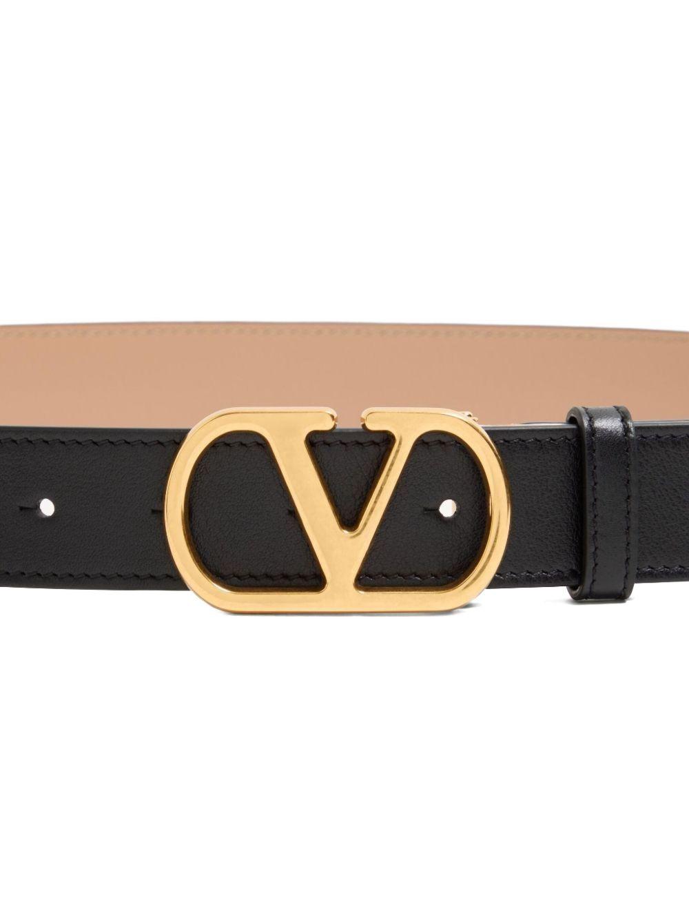 VLogo Signature leather belt Product Image