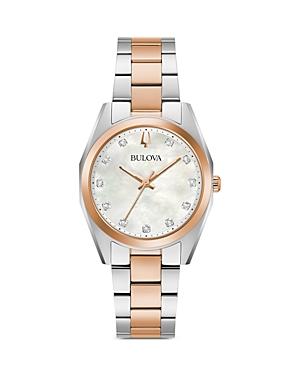 Bulova Womens Surveyor Womens Rose Gold-Tone Stainless Steel Watch Rosegold Product Image