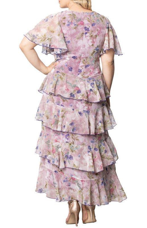 Tour de Flounce Chiffon Gown - Plus Product Image