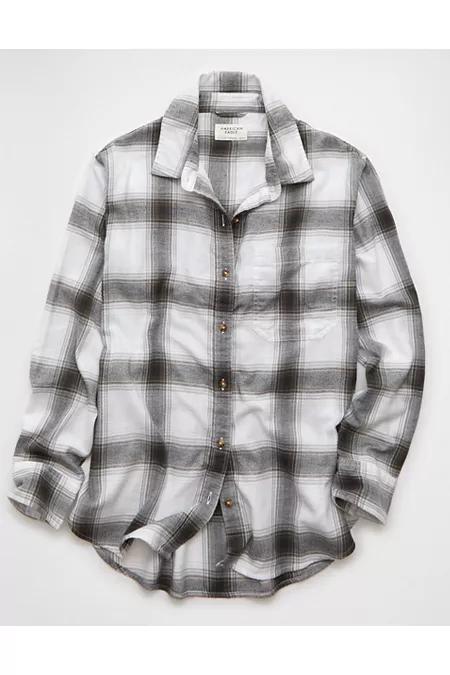 AE Oversized Flannel Shirt Women's Product Image