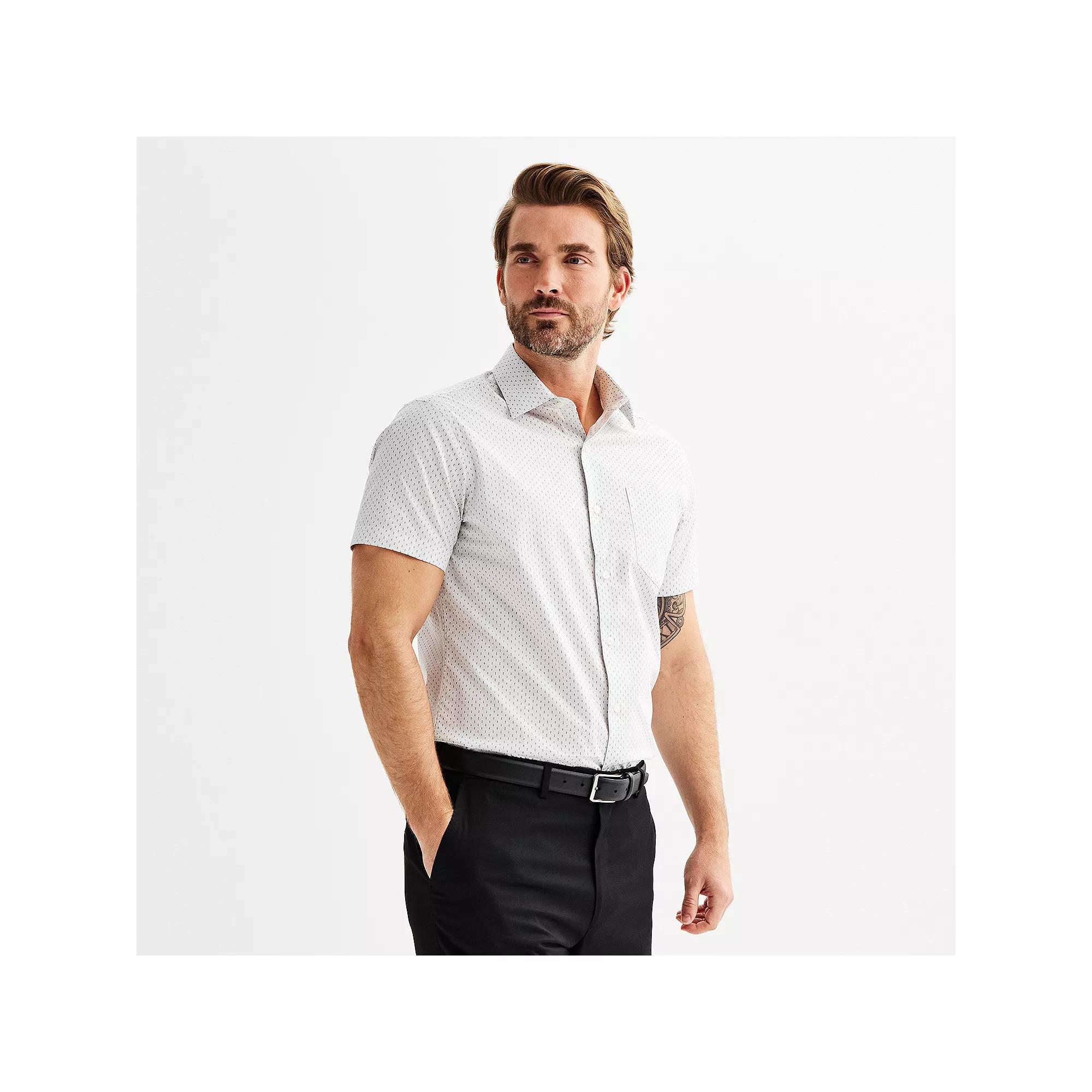 Mens Apt. 9 Premier Flex Slim-Fit Short Sleeve Dress Shirt Product Image