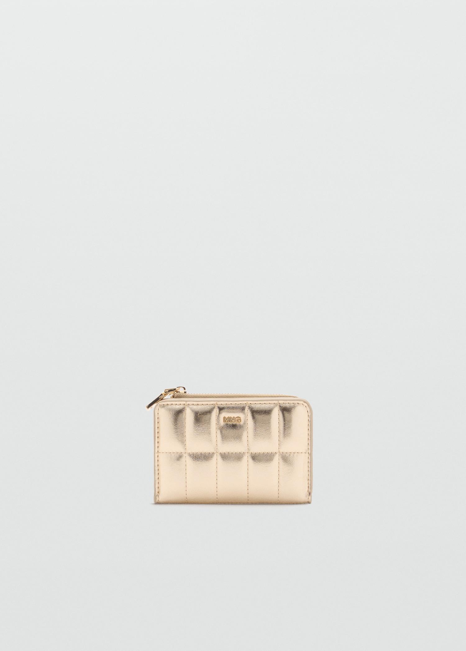 Quilted wallet with flap - Women | MANGO USA Product Image