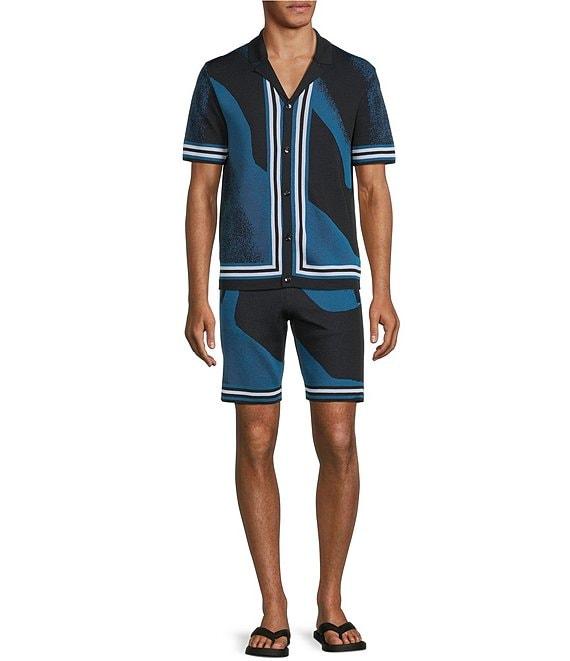 Murano Big & Tall Interdimensional Collection Heat Map Jacquard 8#double; Inseam Shorts Product Image