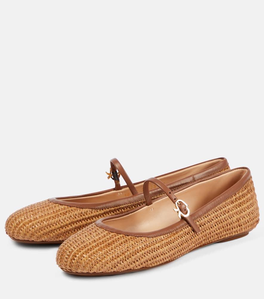 Carla raffia ballet pumps Product Image