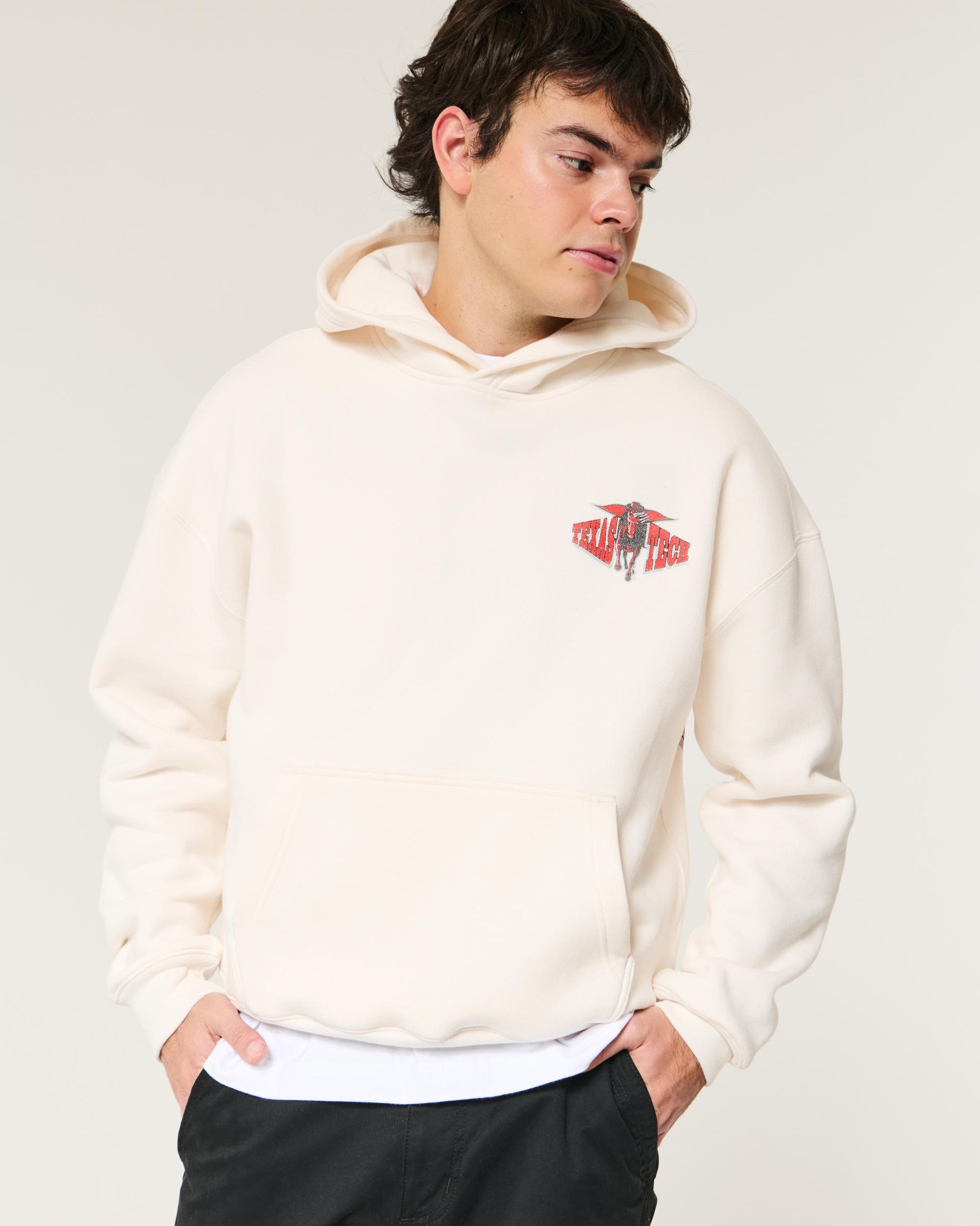 Boxy UConn Graphic Hoodie Product Image