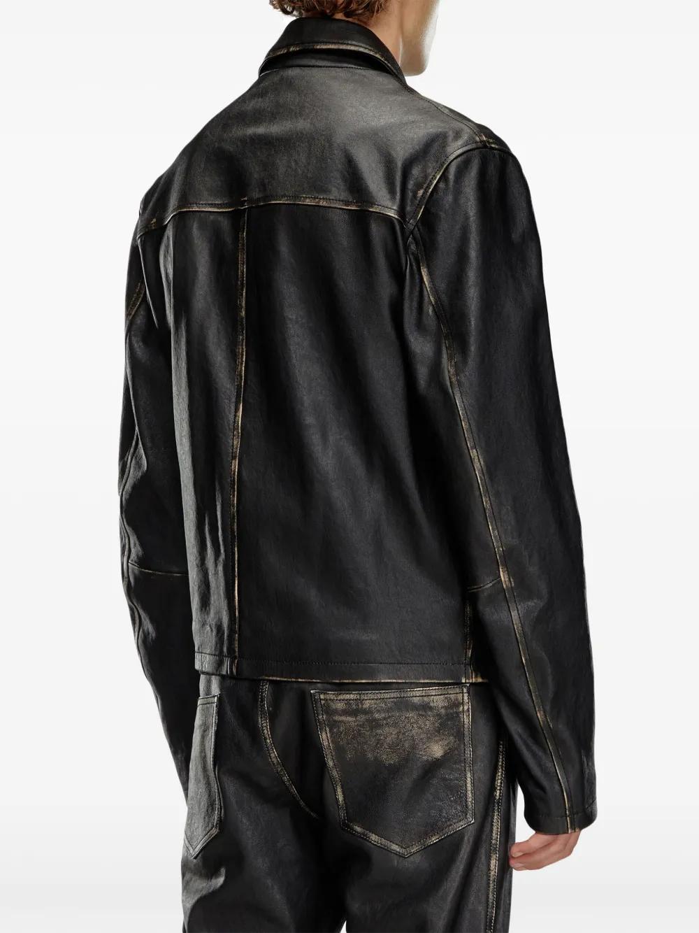 L-Blixia leather jacket Product Image