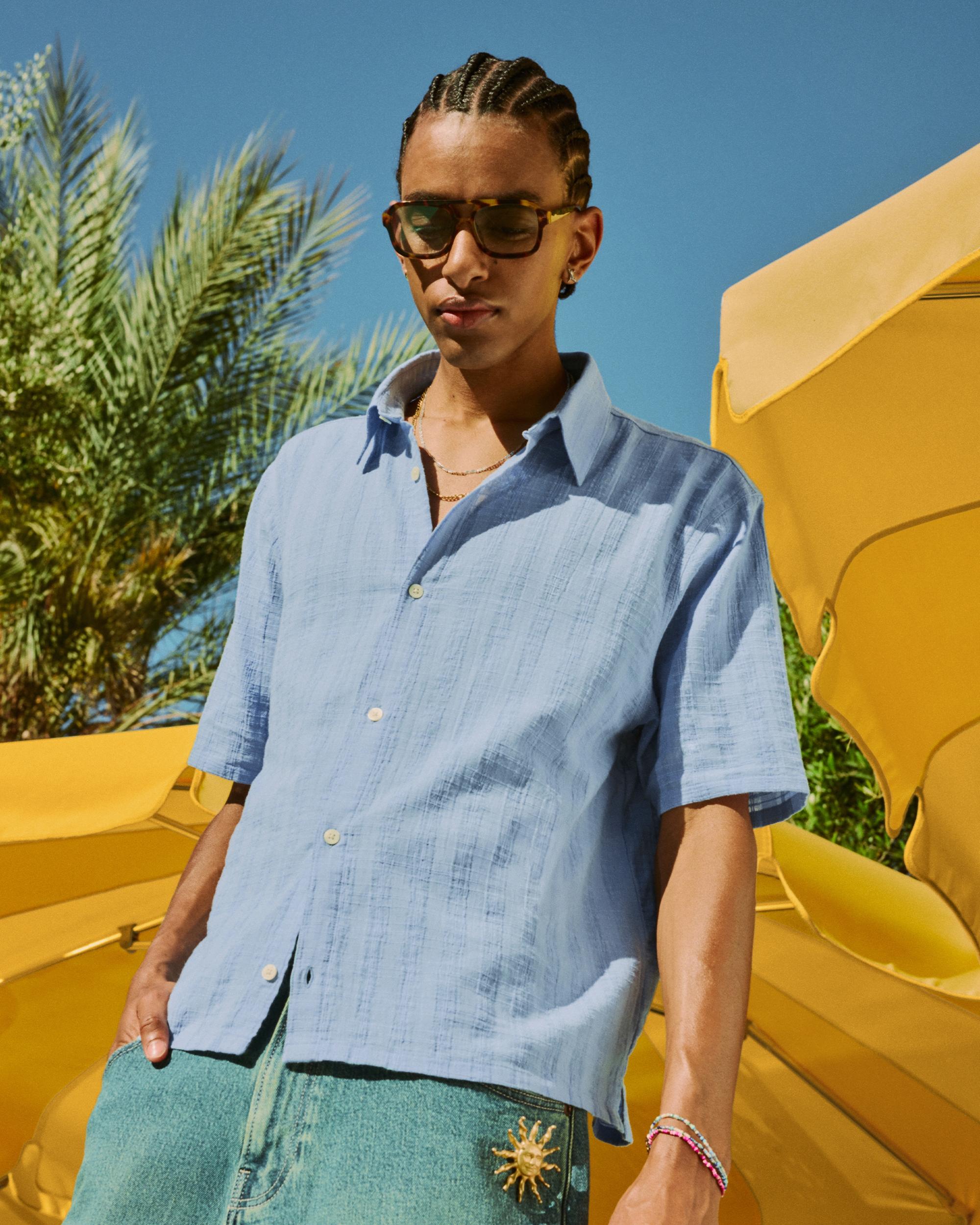 Boxy Short-Sleeve Shirt Product Image