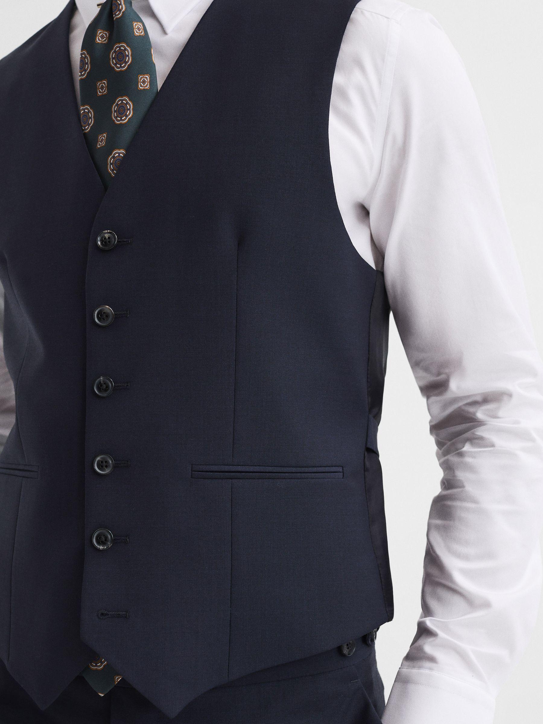 Modern Fit Travel Waistcoat in Navy Product Image