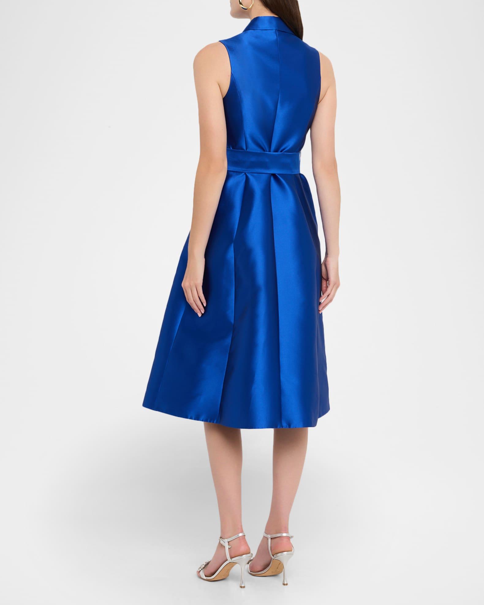 Sleeveless Mikado Midi Shirtdress Product Image