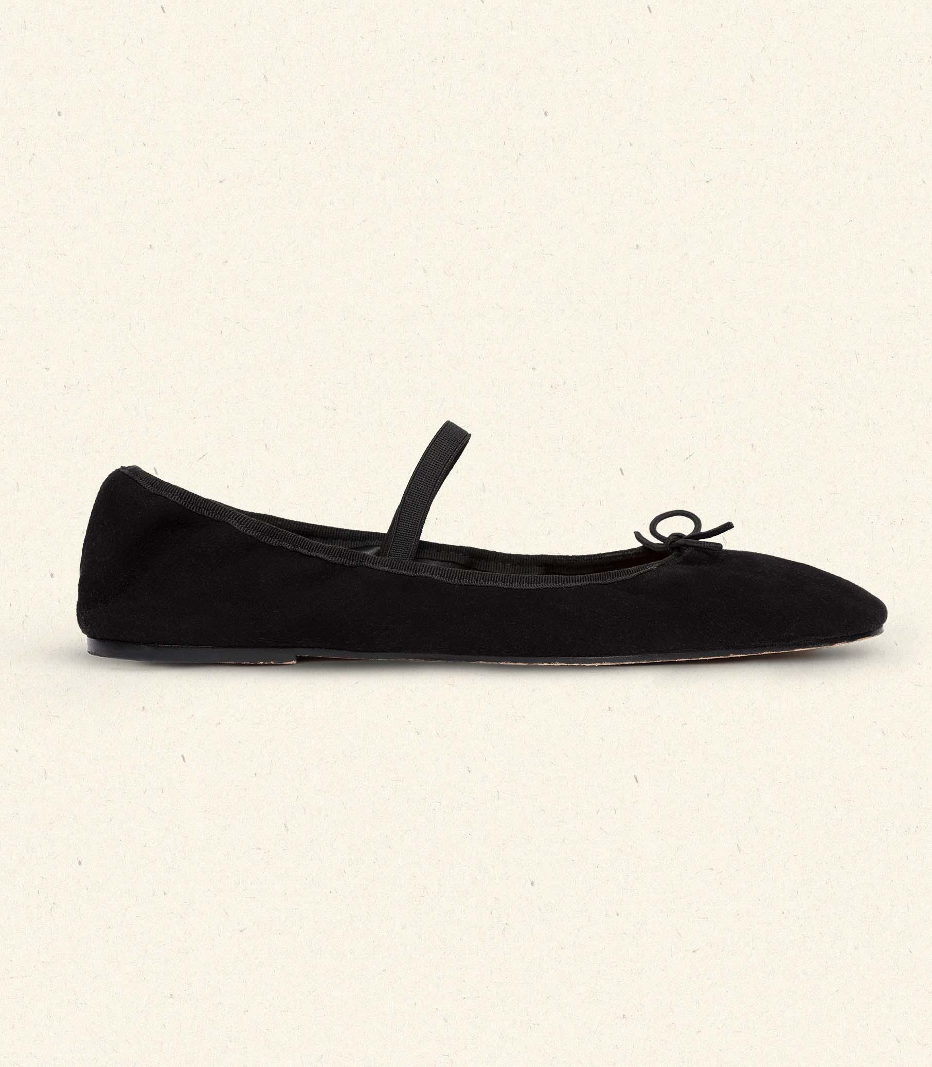 ELENI MARY JANE -- BLACK SUEDE Product Image