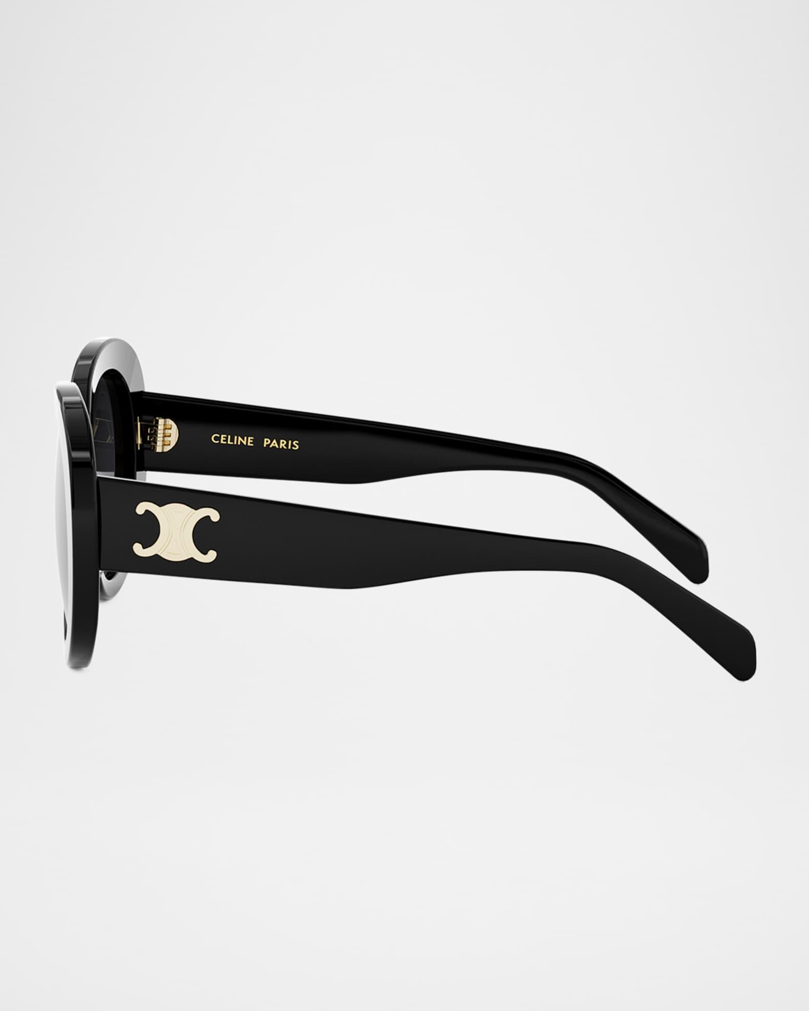 Triomphe Logo Oval Acetate Sunglasses Product Image