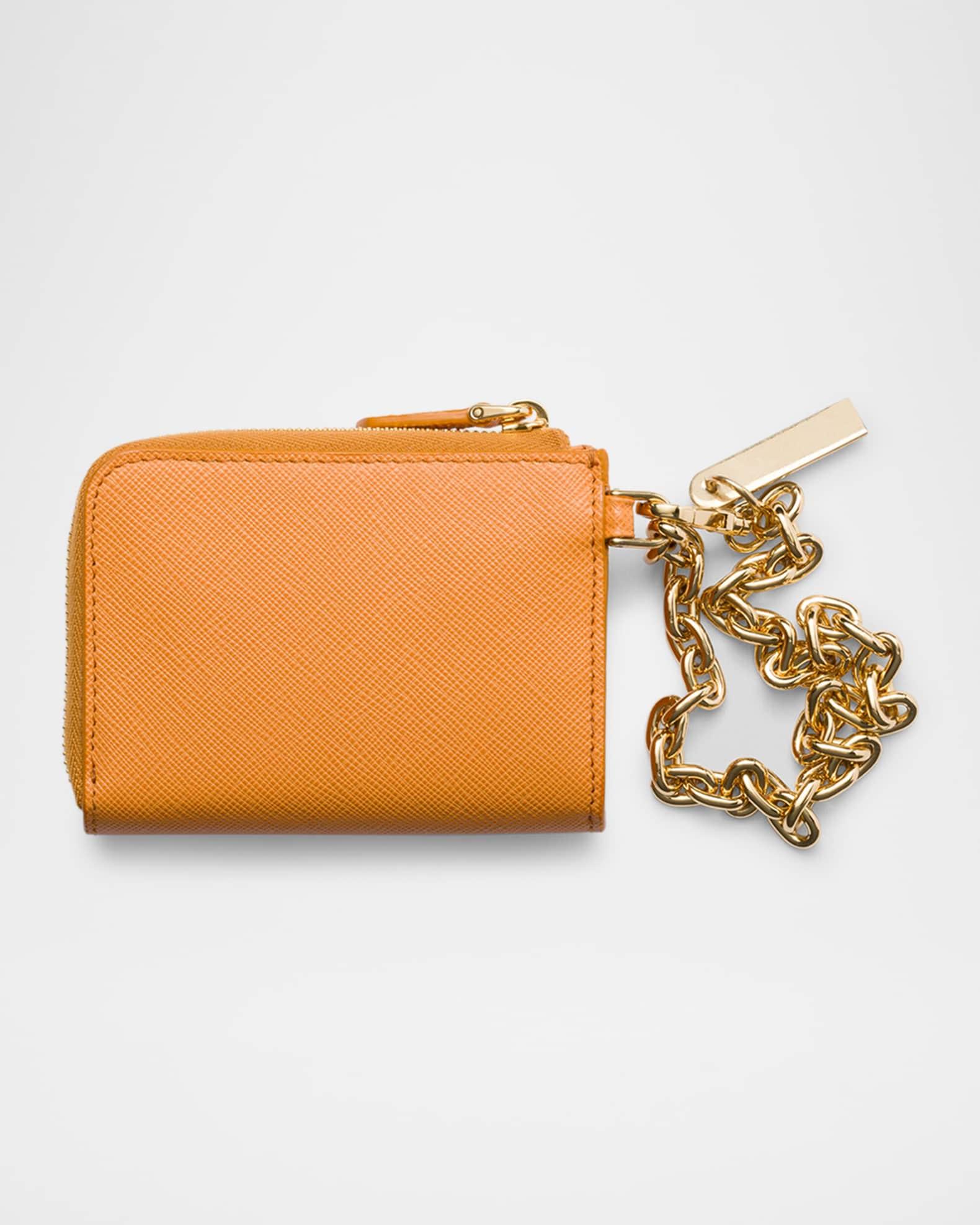 Small Saffiano Leather Zipper Wallet Product Image