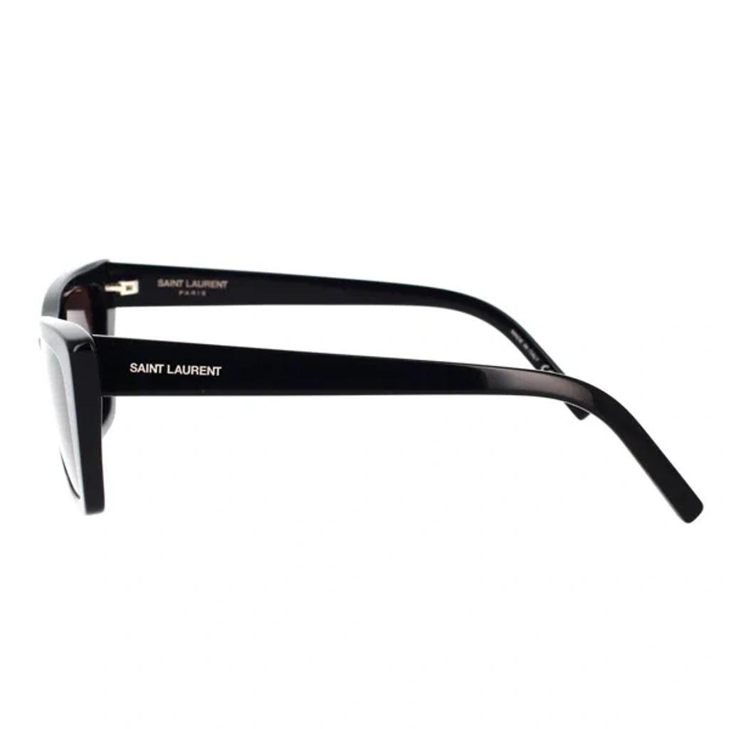 SAINT LAURENT Mica Cat-eye Acetate Sunglasses In Black Product Image