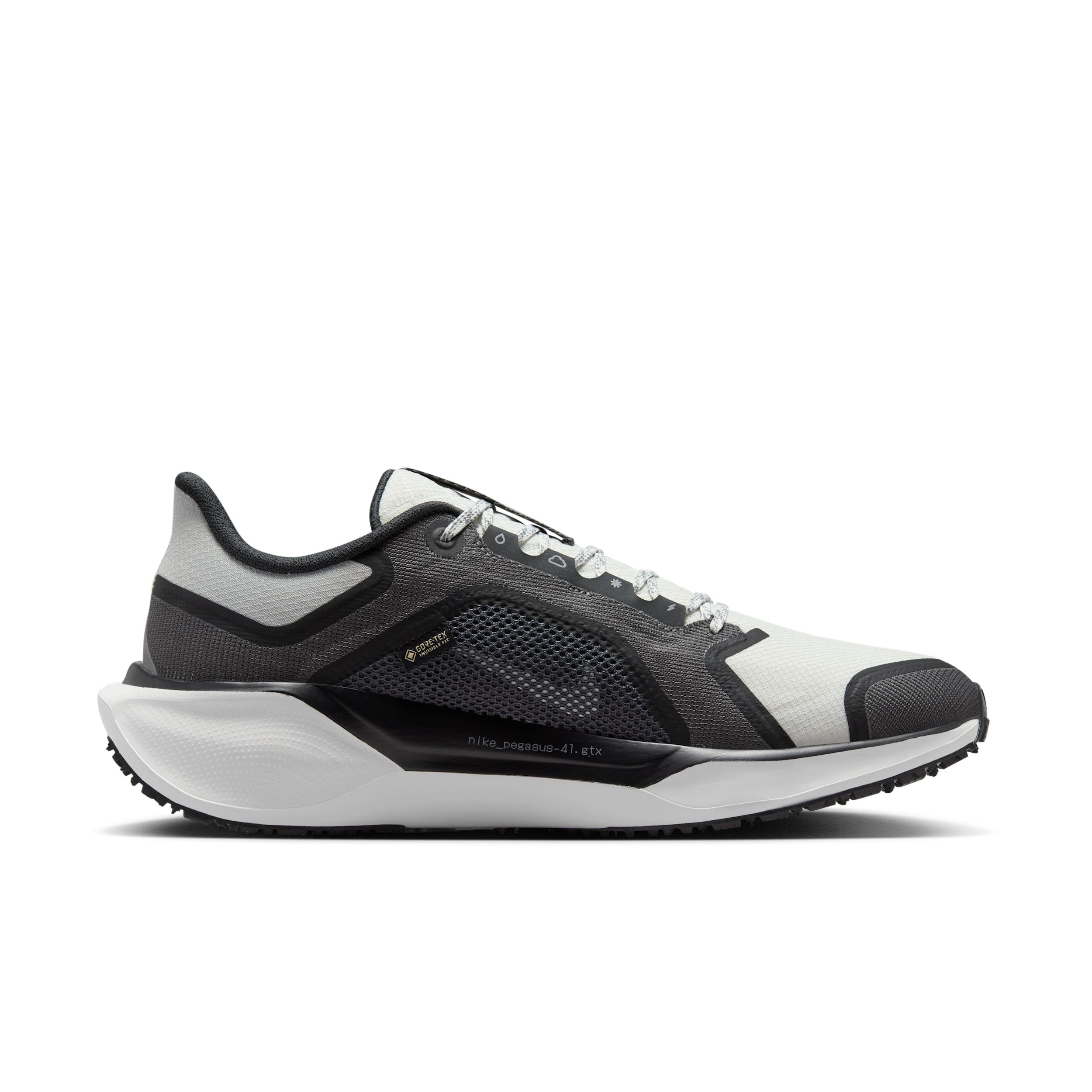 Nike Mens Nike Air ZOOM Pegasus 41 GTX - Mens Shoes Black/Anthracite/Summit White Product Image