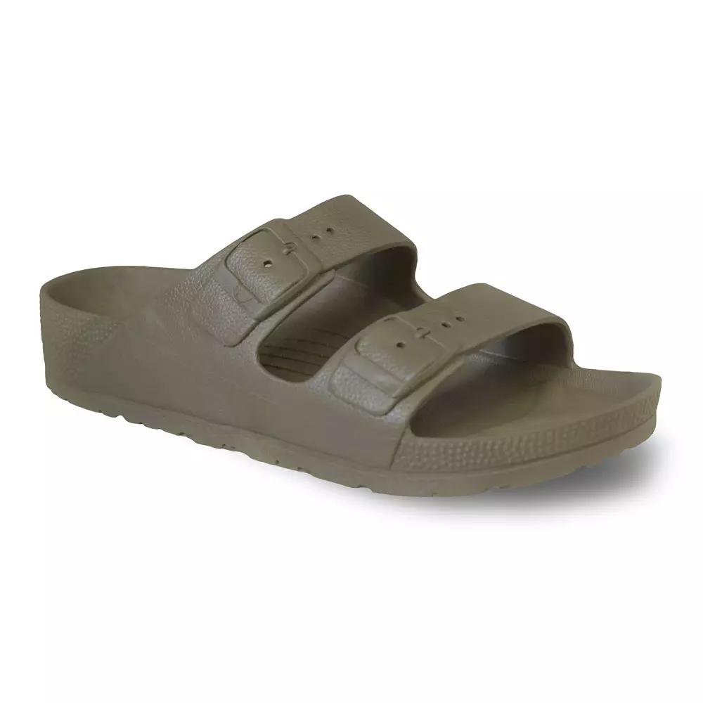 Tecs Two Band Women's Slide Sandals, Size: 9, Grey Product Image