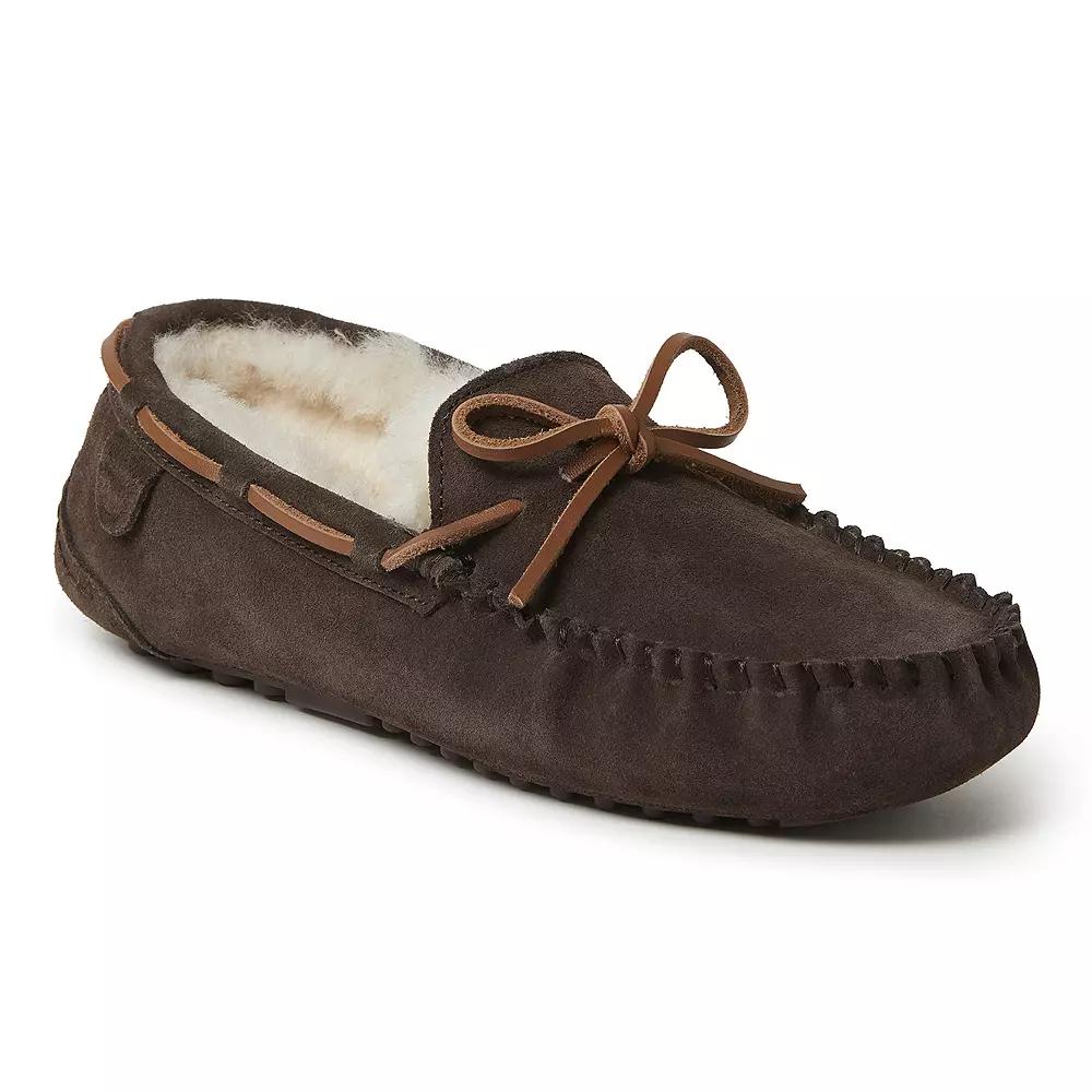 Fireside By Dearfoams Victor Shearling Men's Moccasin Slippers,  Product Image