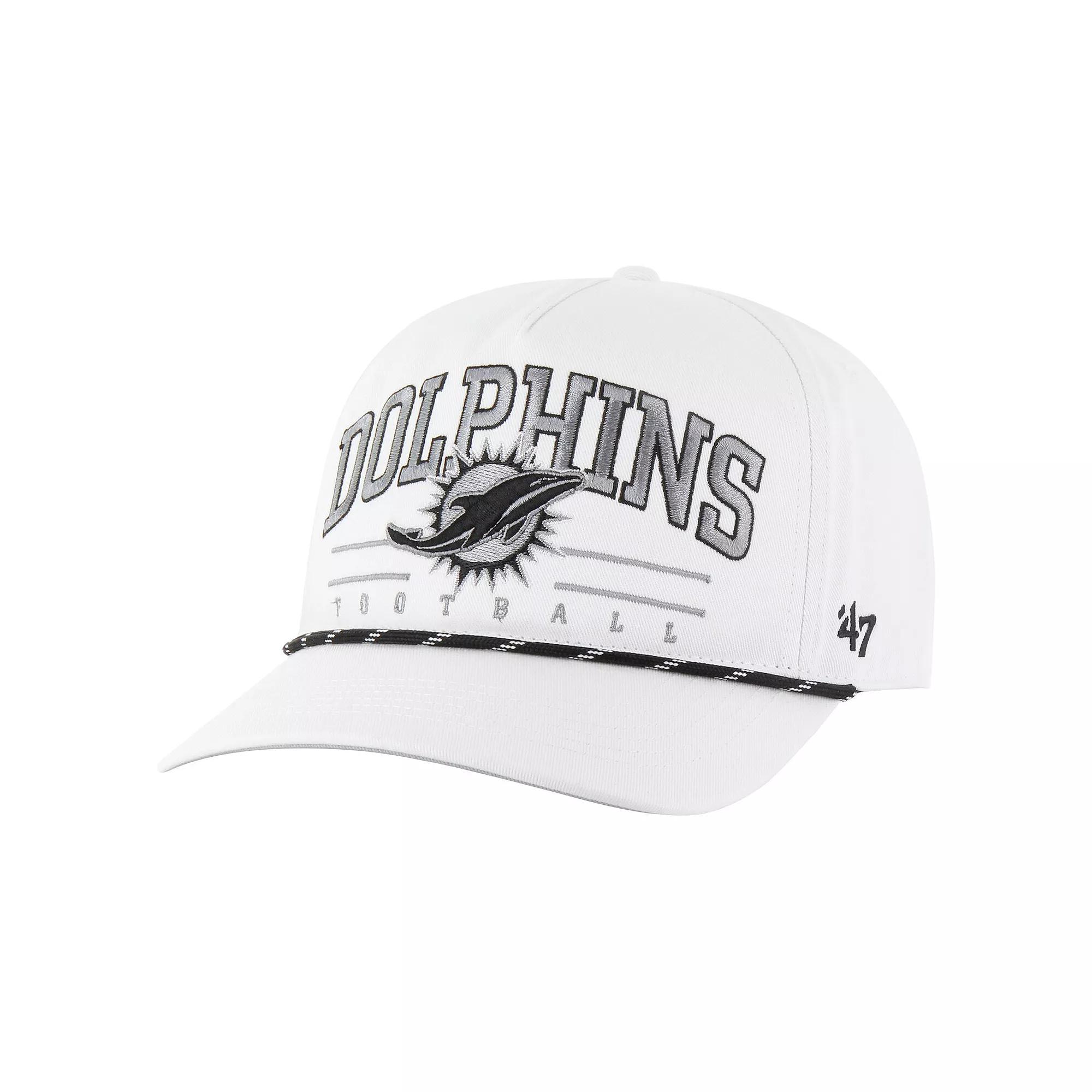 Men's '47 White Miami Dolphins Roscoe Speckle Adjustable Hat Product Image