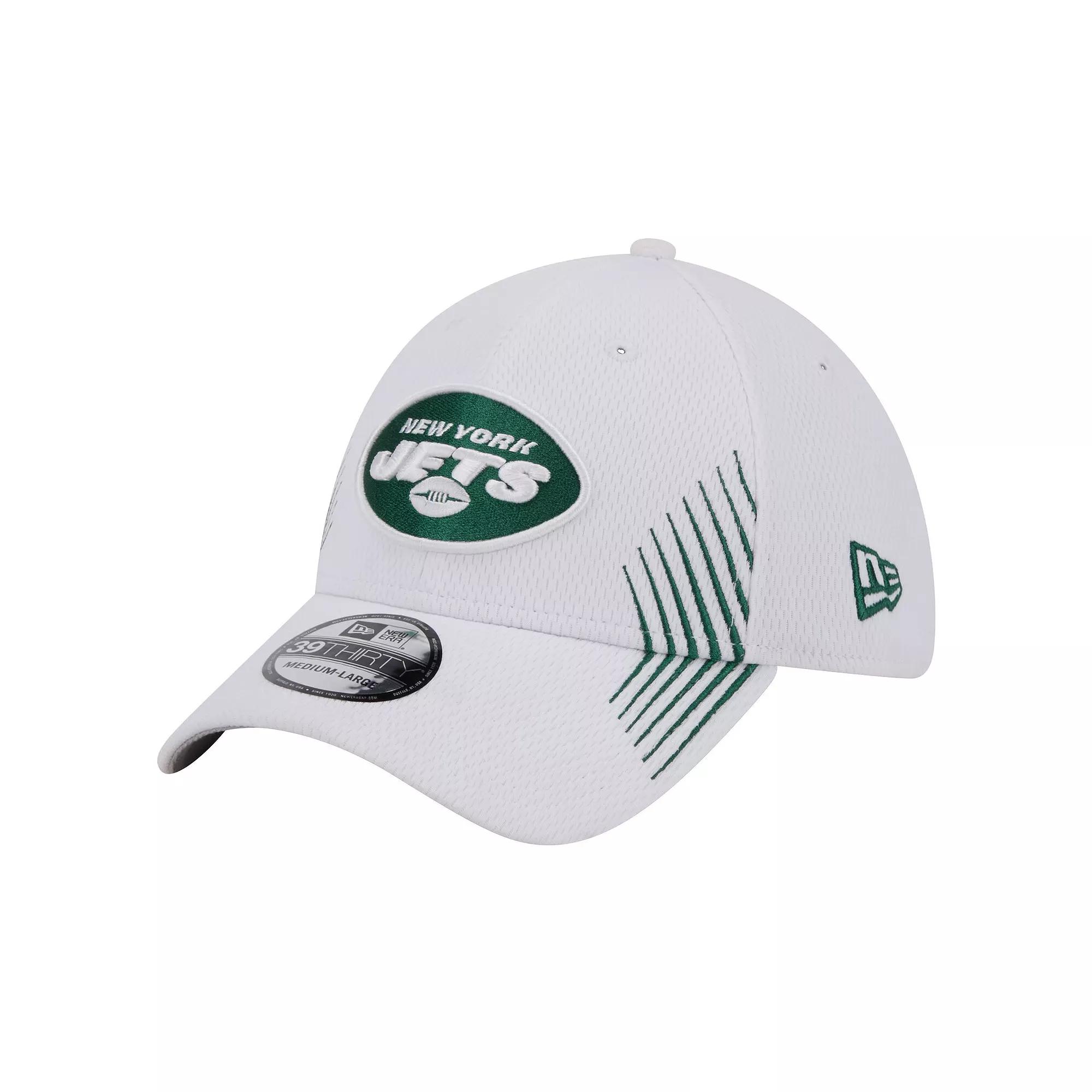Men's New Era White New York Jets Active 39THIRTY Flex Hat,  Product Image