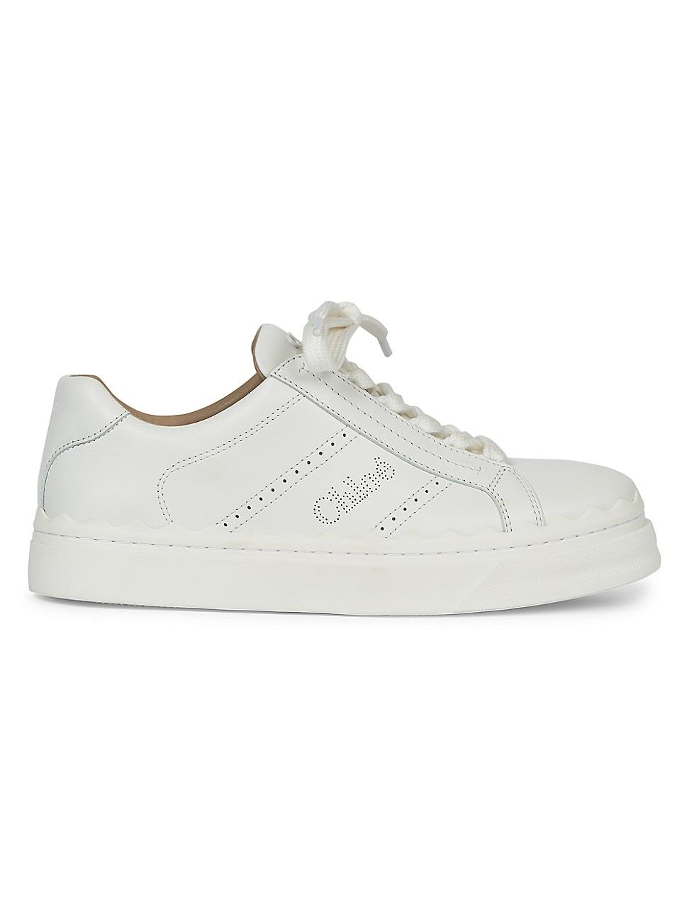 Womens Lauren Leather Low-Top Sneakers Product Image