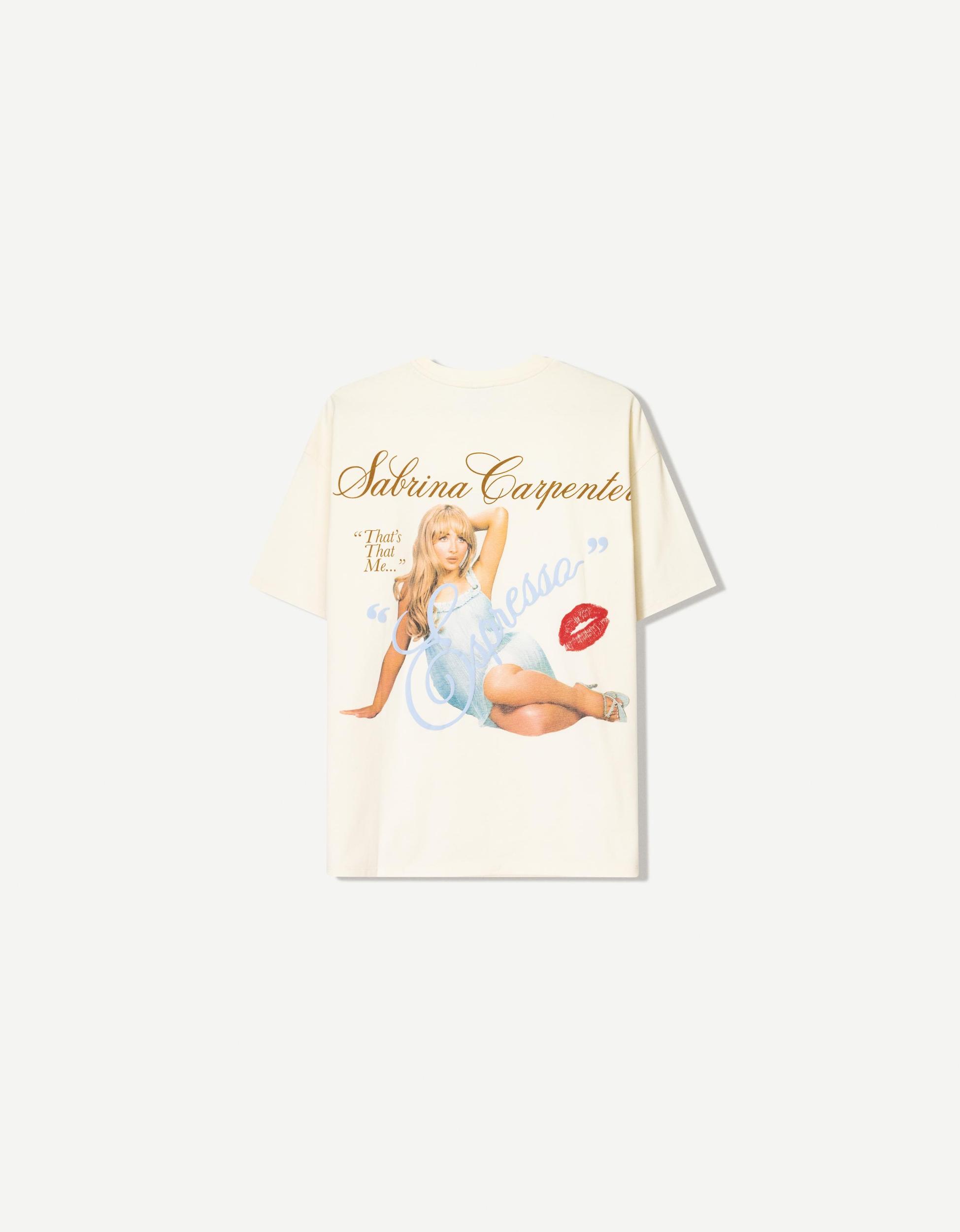 Sabrina Carpenter print short sleeve T-shirt Product Image