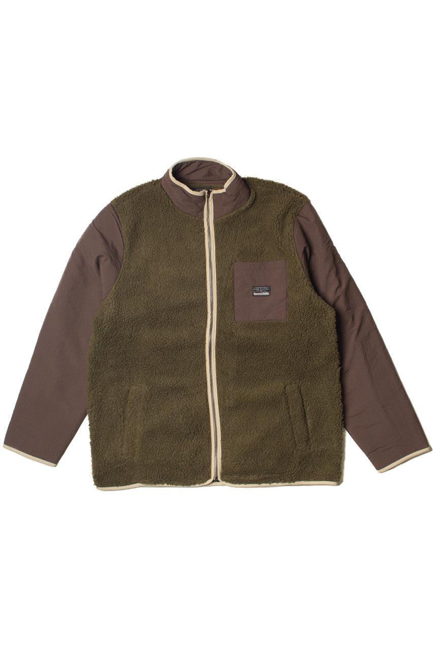 Olive & Brown Sherpa Jacket Product Image