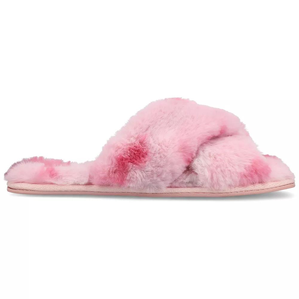 Journee Veedia Women's Crisscross Strap Cushioned Slippers,  Product Image